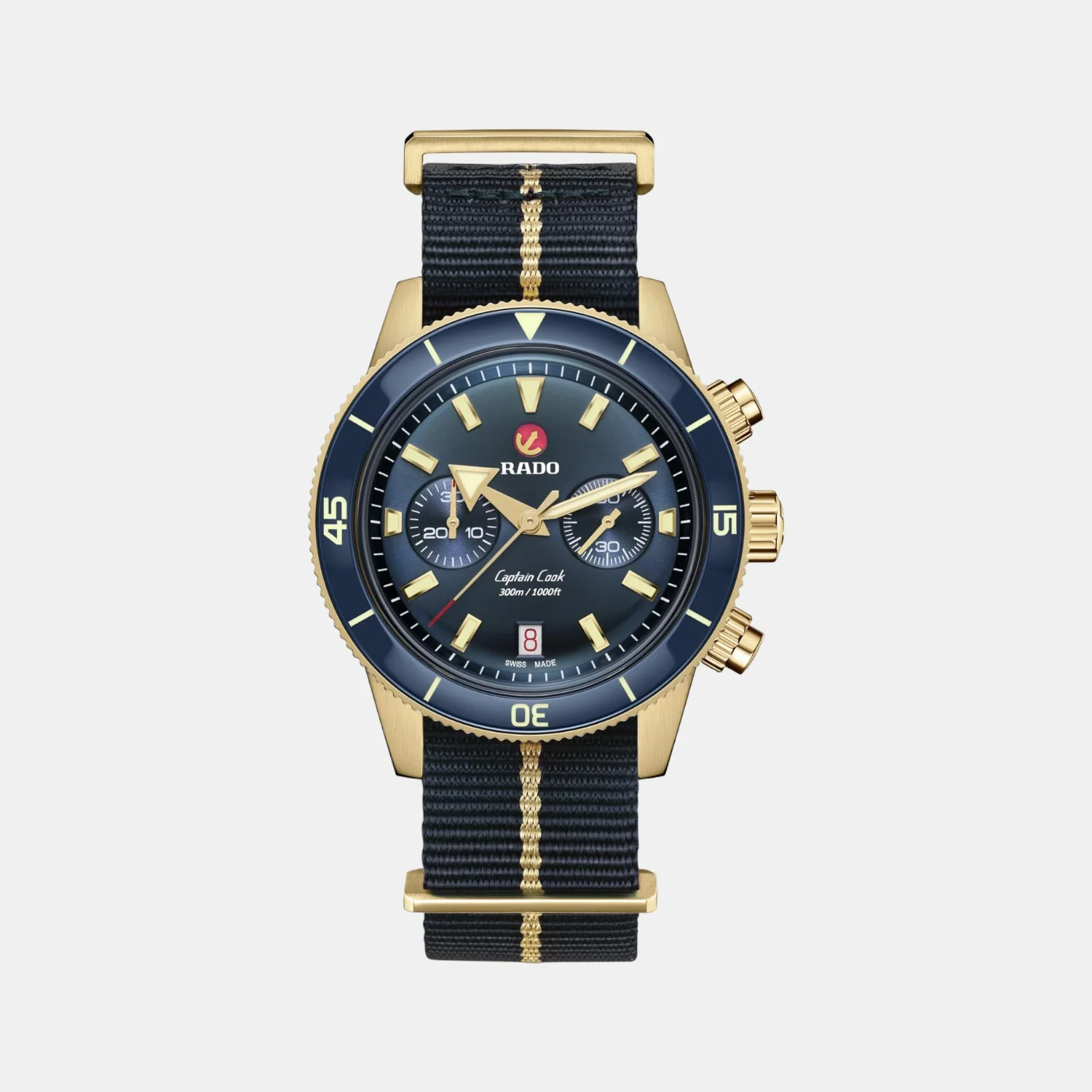 Captain Cook Men Automatic Blue Dial Chronograph Fabric Watch R32146208
