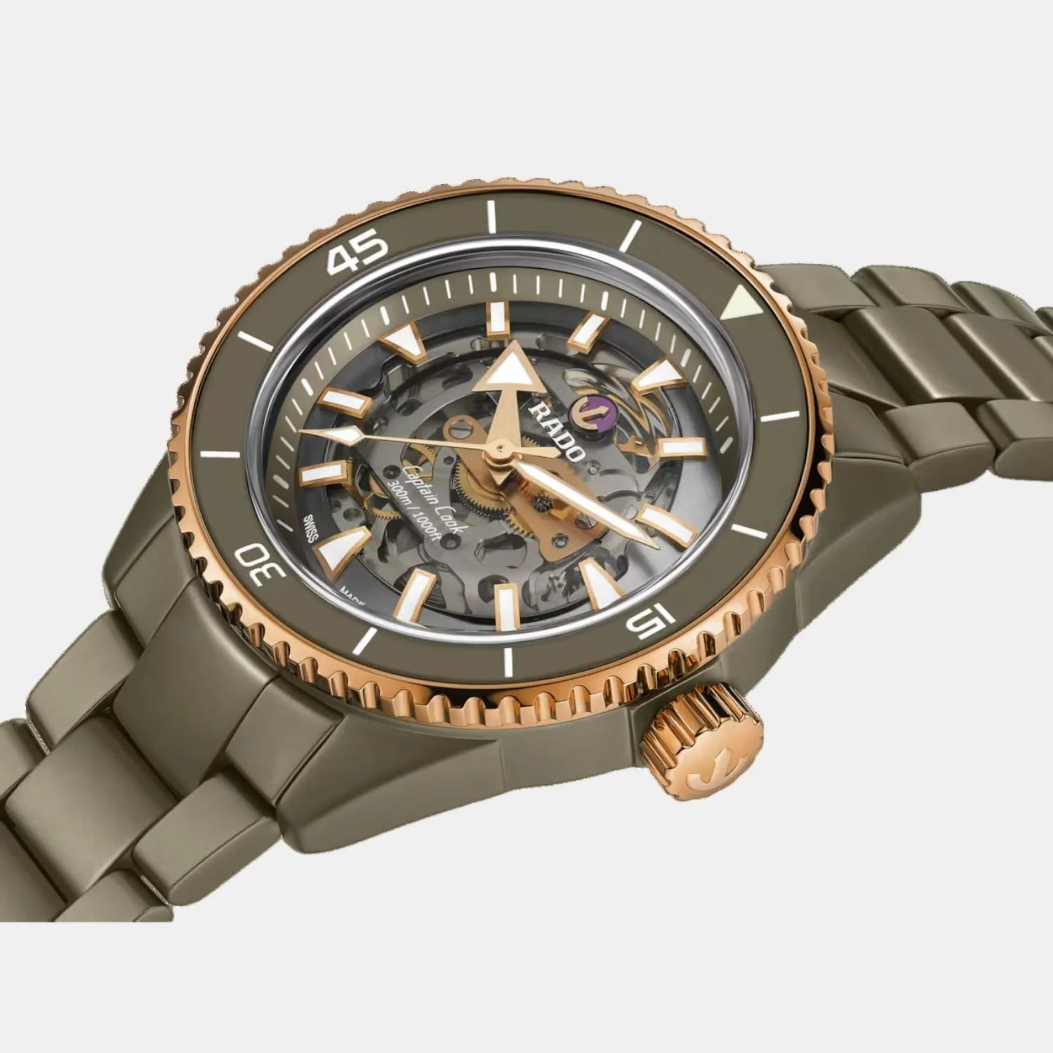 Captain Cook Men Automatic Grey Dial Analog Ceramic Watch R32150162 - Image 3