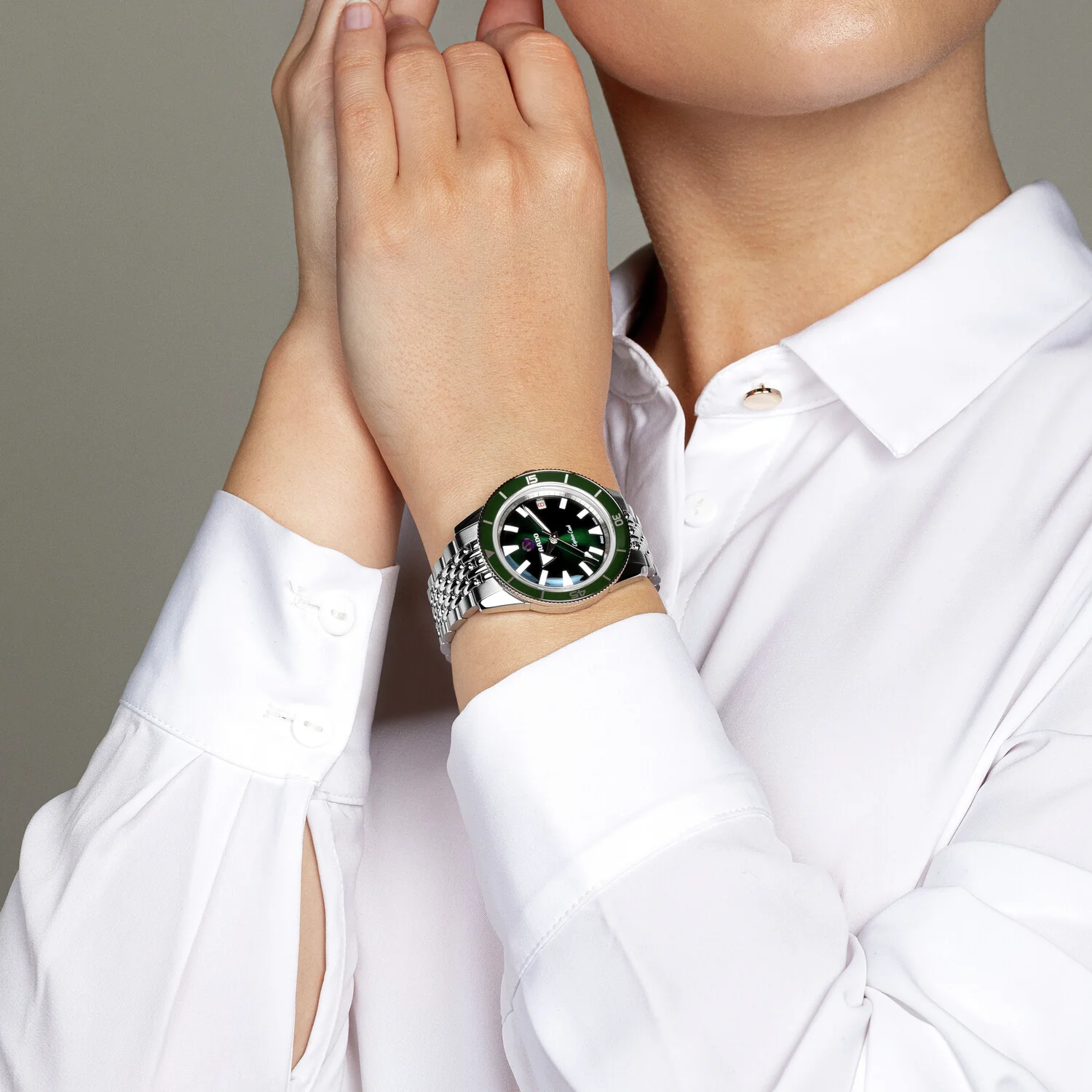 Captain Cook Unisex Automatic Green Dial Analog Stainless Steel Watch R32500323 - Image 4