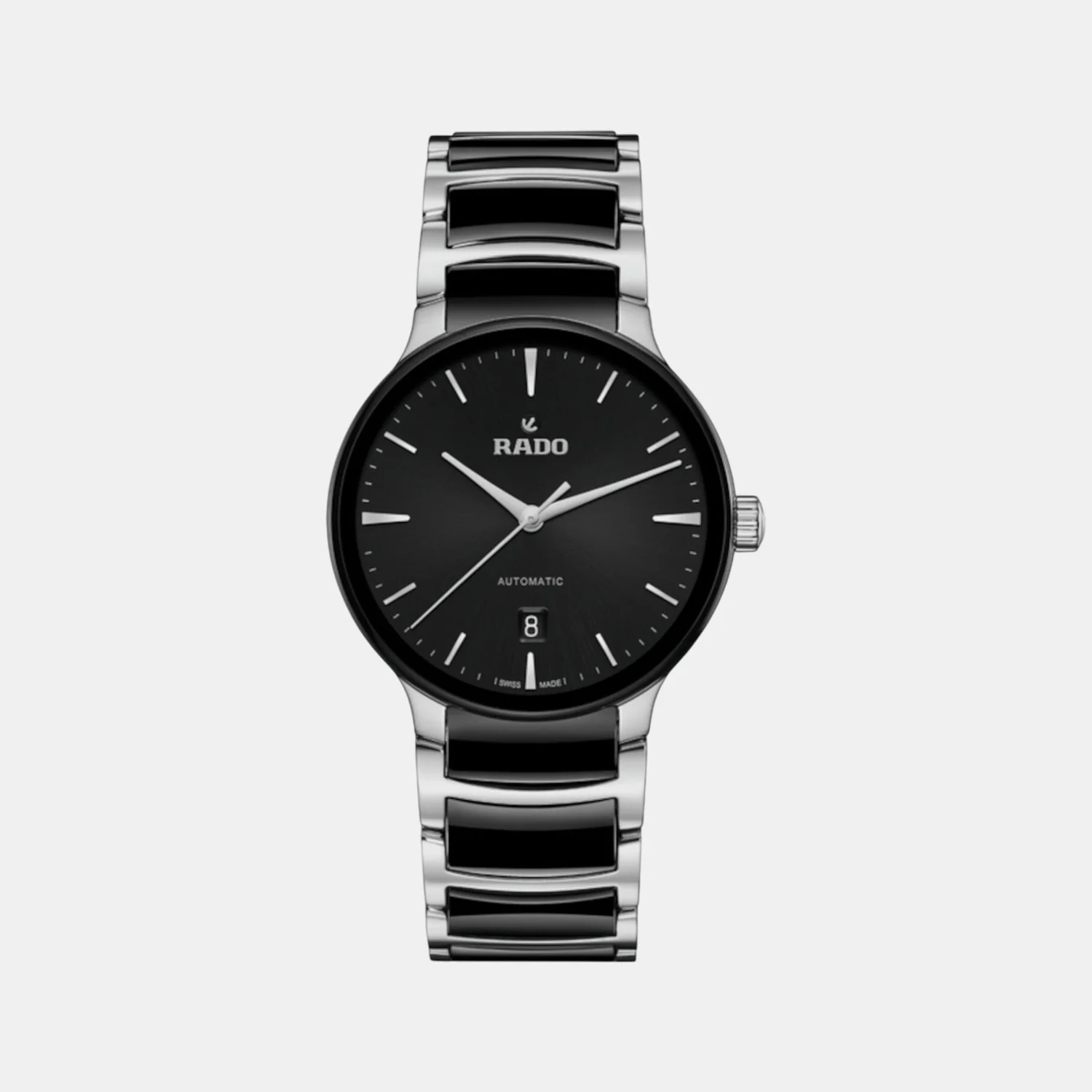 Centrix Unisex Automatic Black Dial Analog Stainless Steel Watch R30018152