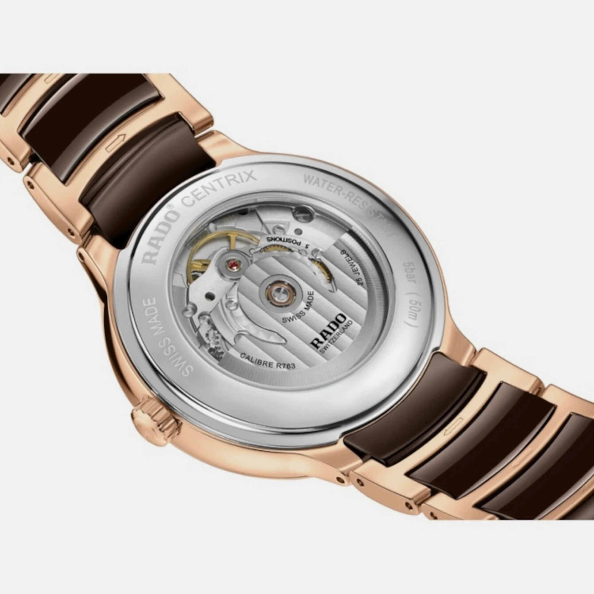 Centrix Unisex Automatic Brown Dial Analog Stainless Steel Watch R30017302 - Image 3