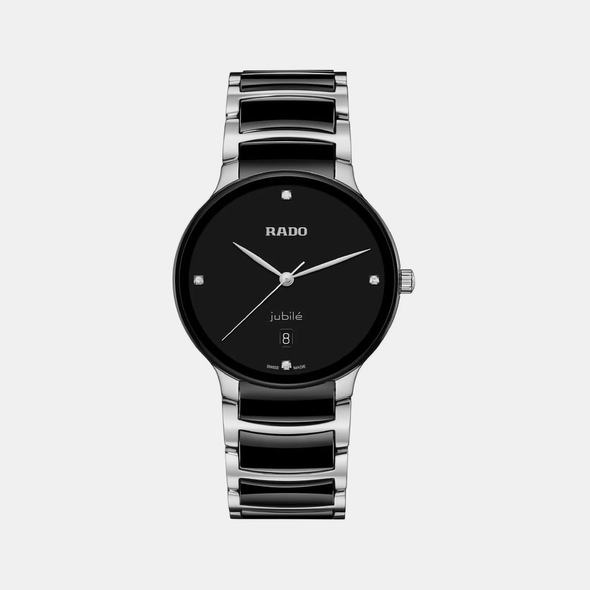 Centrix Unisex Quartz Black Dial Analog Ceramic Watch R30021712 - Image 2