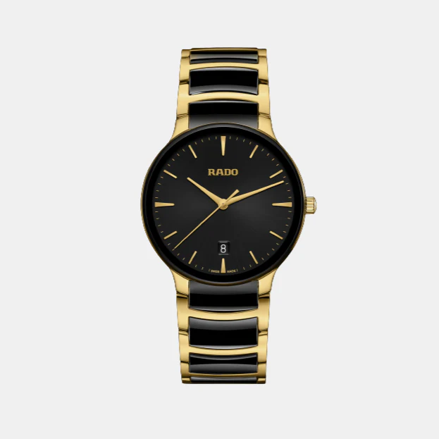 Centrix Unisex Quartz Black Dial Chronograph Ceramic Watch R30022152 - Image 2