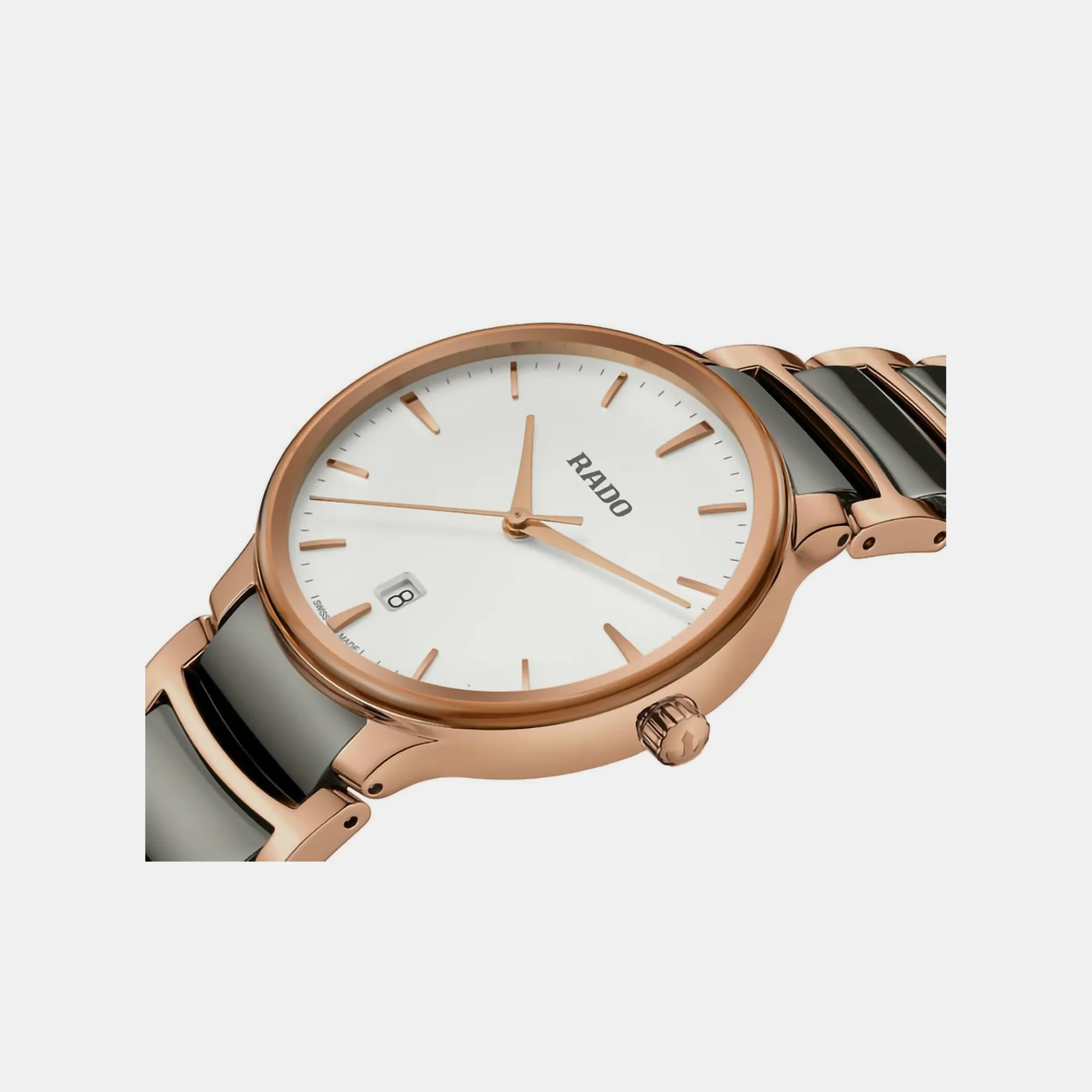 Centrix Unisex Quartz Silver Dial Analog Ceramic Watch R30023012 - Image 3