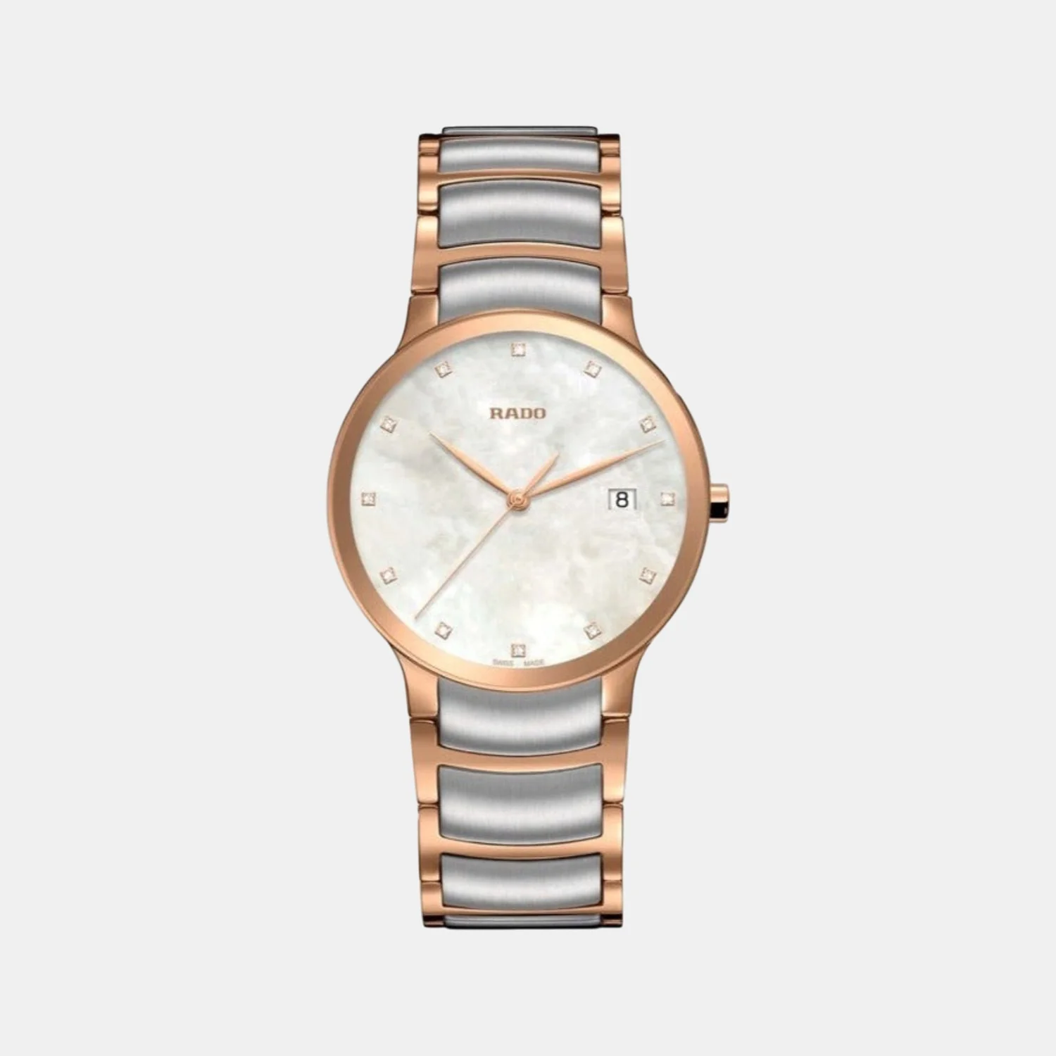 Centrix Unisex Quartz White Dial Analog Stainless Steel Watch R30554903