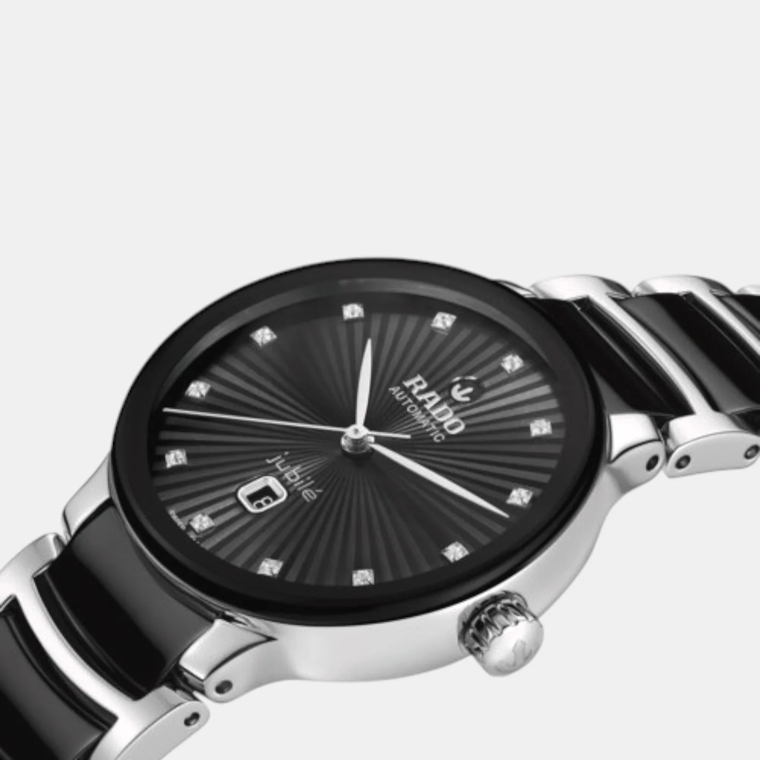 Centrix Women Automatic Black Dial Analog Ceramic Watch R30020742 - Image 2
