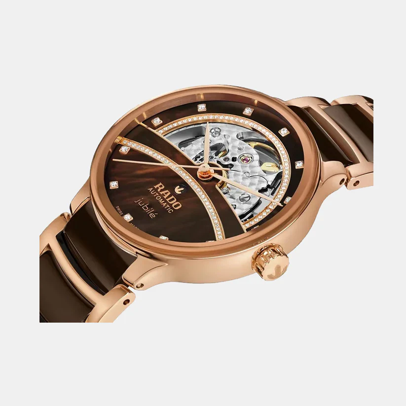 Centrix Women Automatic Brown Dial Analog Ceramic Watch R30029942 - Image 2