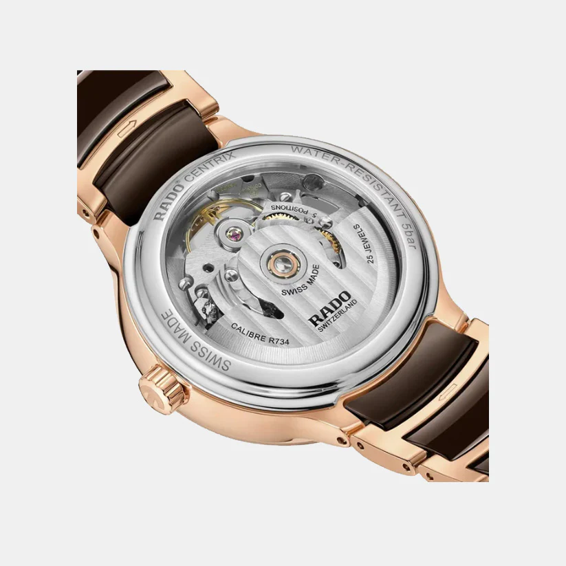 Centrix Women Automatic Brown Dial Analog Ceramic Watch R30029942 - Image 3