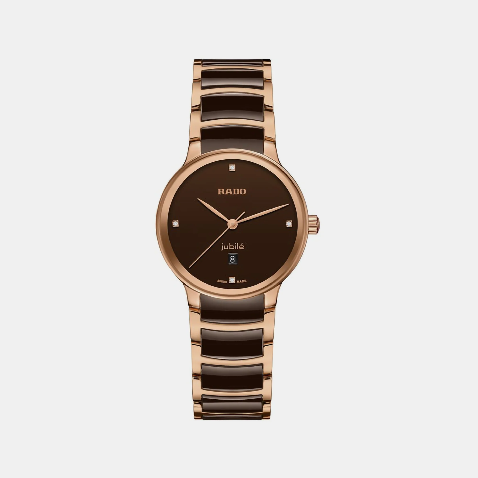 Centrix Women Quartz Brown Dial Chronograph Ceramic Watch R30024712 - Image 2