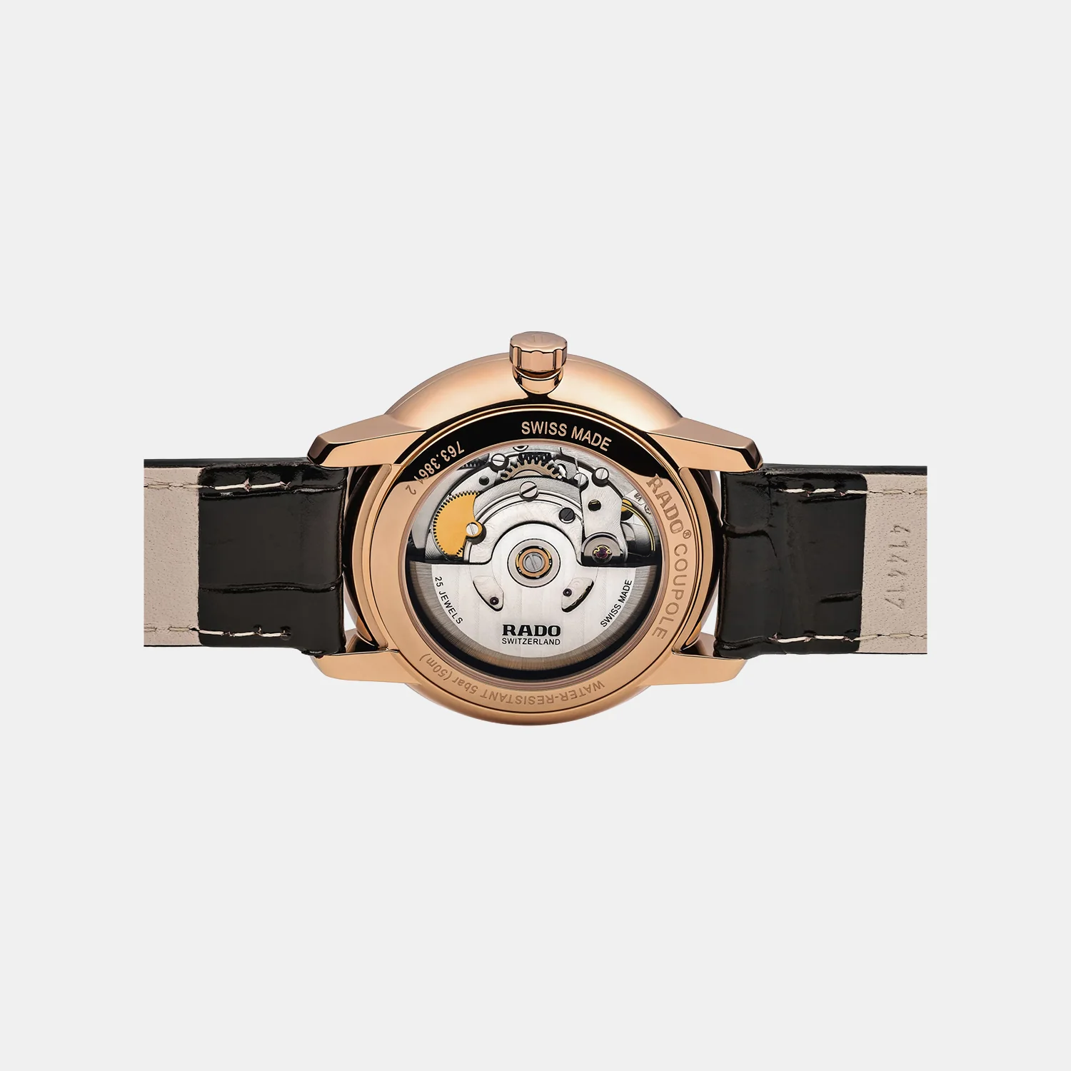 Coupole Classic Men Automatic Cream Dial Analog Leather Watch R22861115 - Image 3