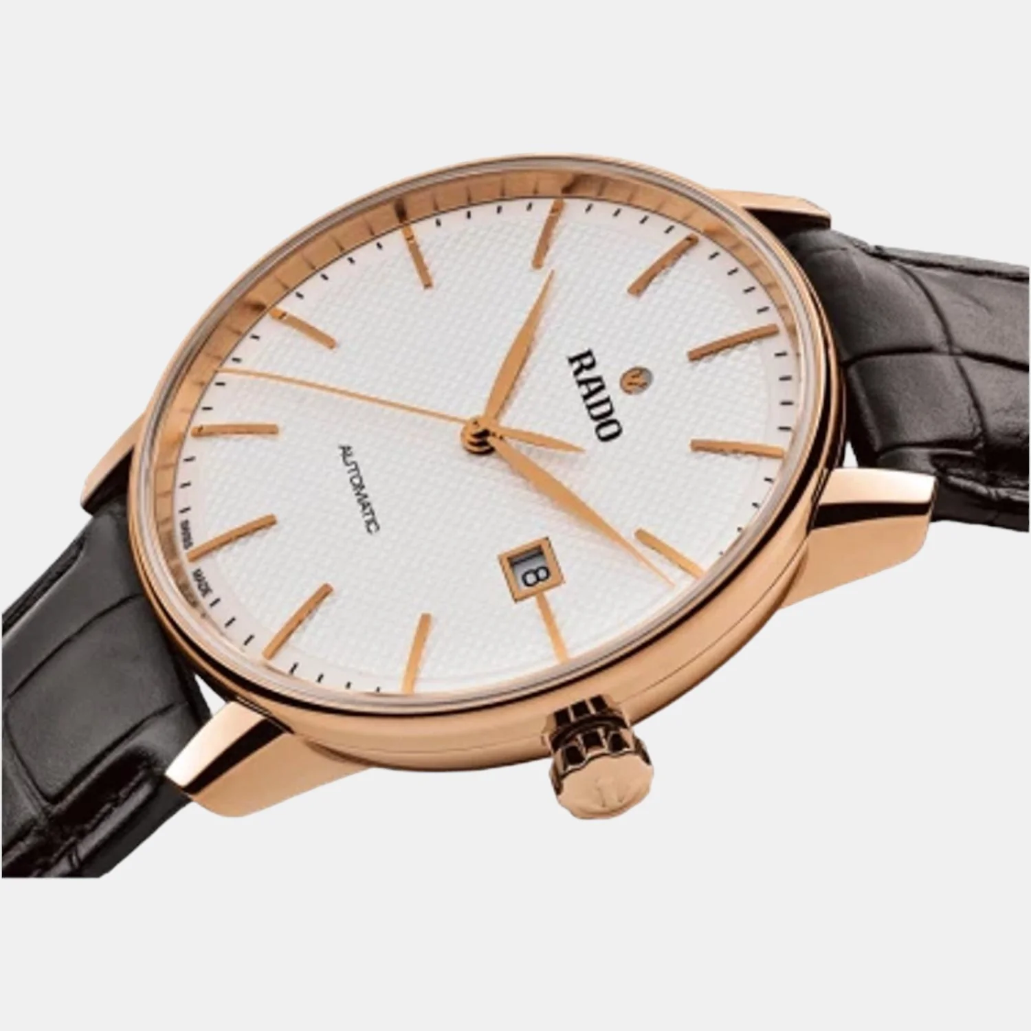 Coupole Men Automatic White Dial Analog Leather Watch R22877025 - Image 2