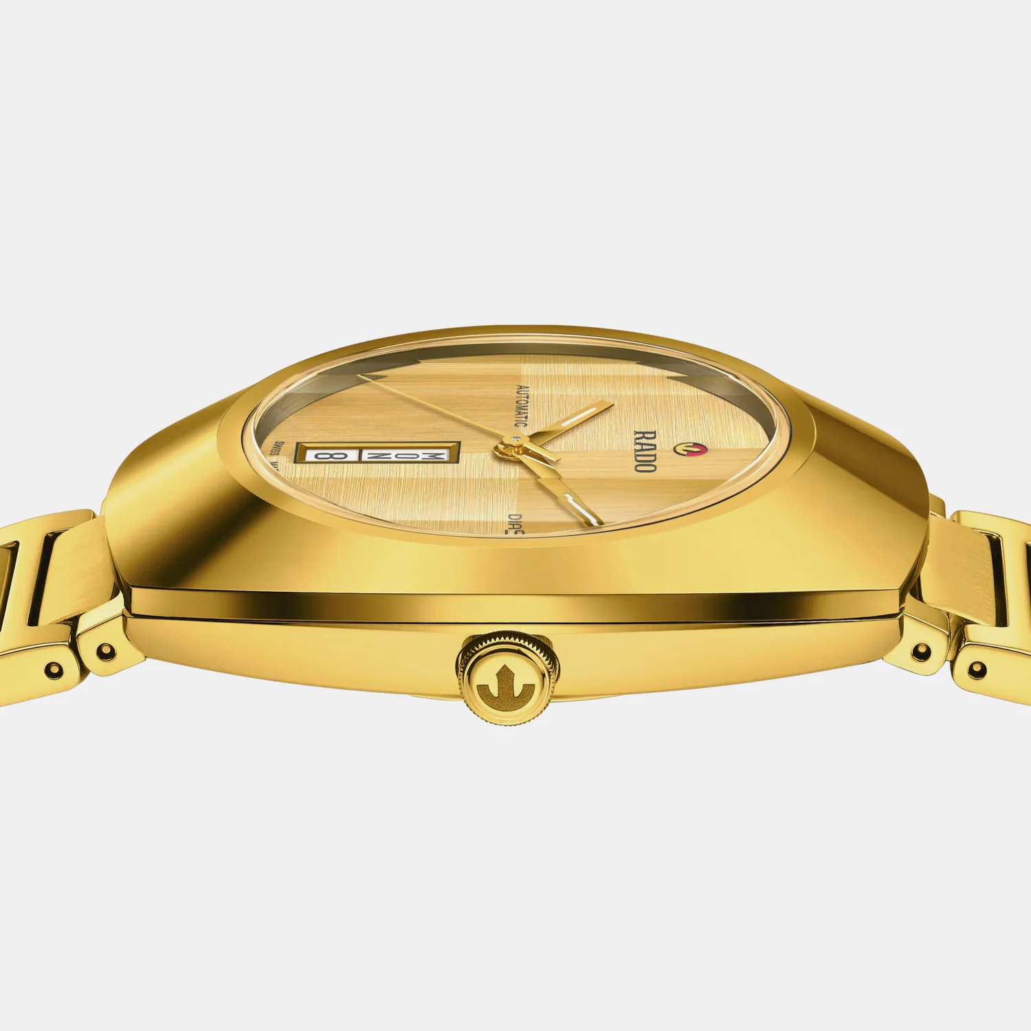 Diastar Unisex Automatic Yellow Dial Analog Stainless Steel Watch R12161253 - Image 3