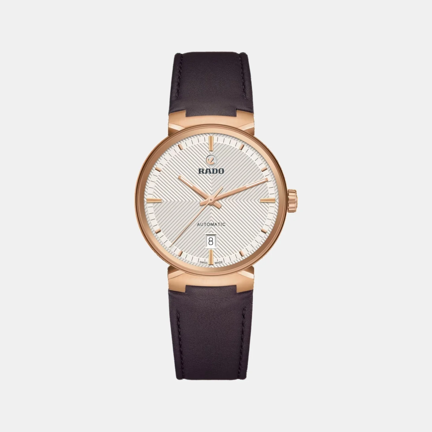Florence Unisex Automatic Silver & White Dial Analog Leather Watch R48905015 - Image 2