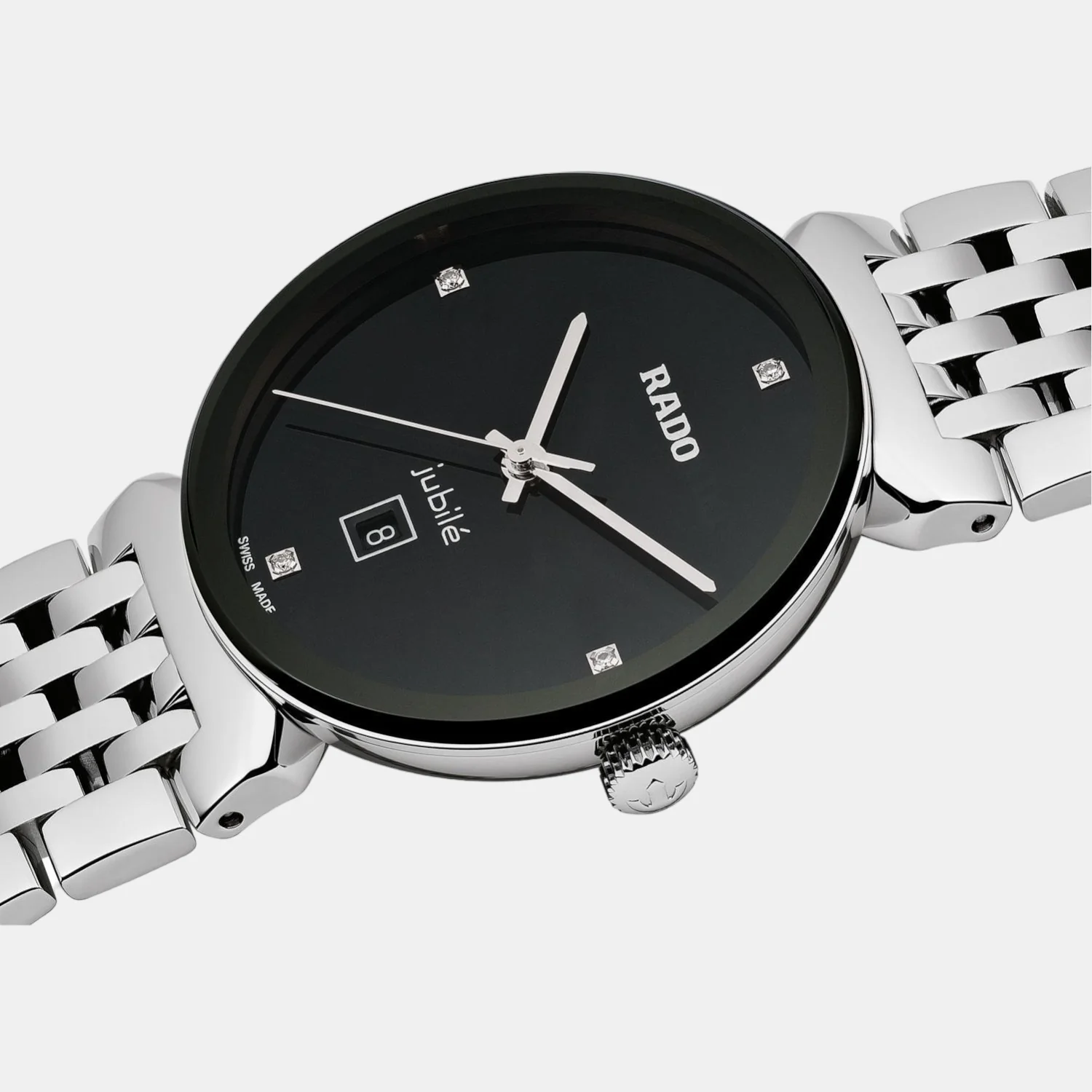 Florence Women Quartz Black Dial Analog Stainless Steel Watch R48913713 - Image 2