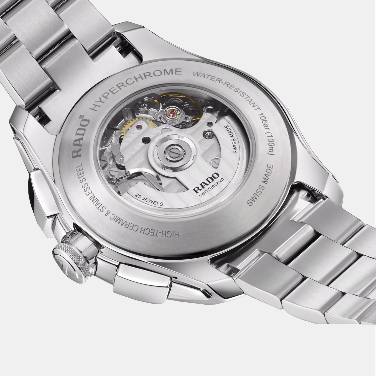 HyperChrome Men Automatic White Dial Chronograph Stainless Steel Watch R32042013 - Image 4