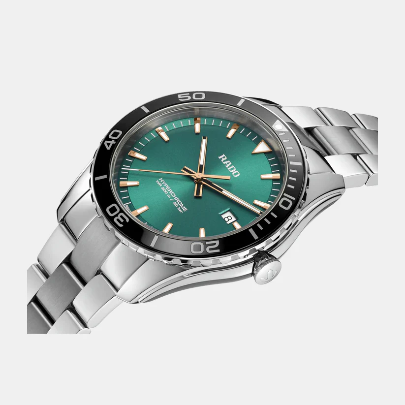 HyperChrome Men Quartz Turquoise Dial Analog Stainless Steel Watch R32156313 - Image 2
