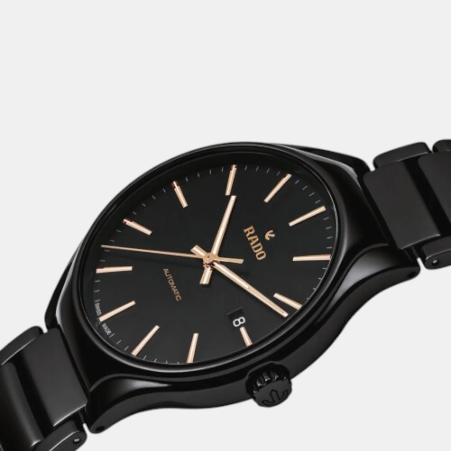True Round Unisex Automatic Black Dial Analog Ceramic Watch R27056162 - Image 2