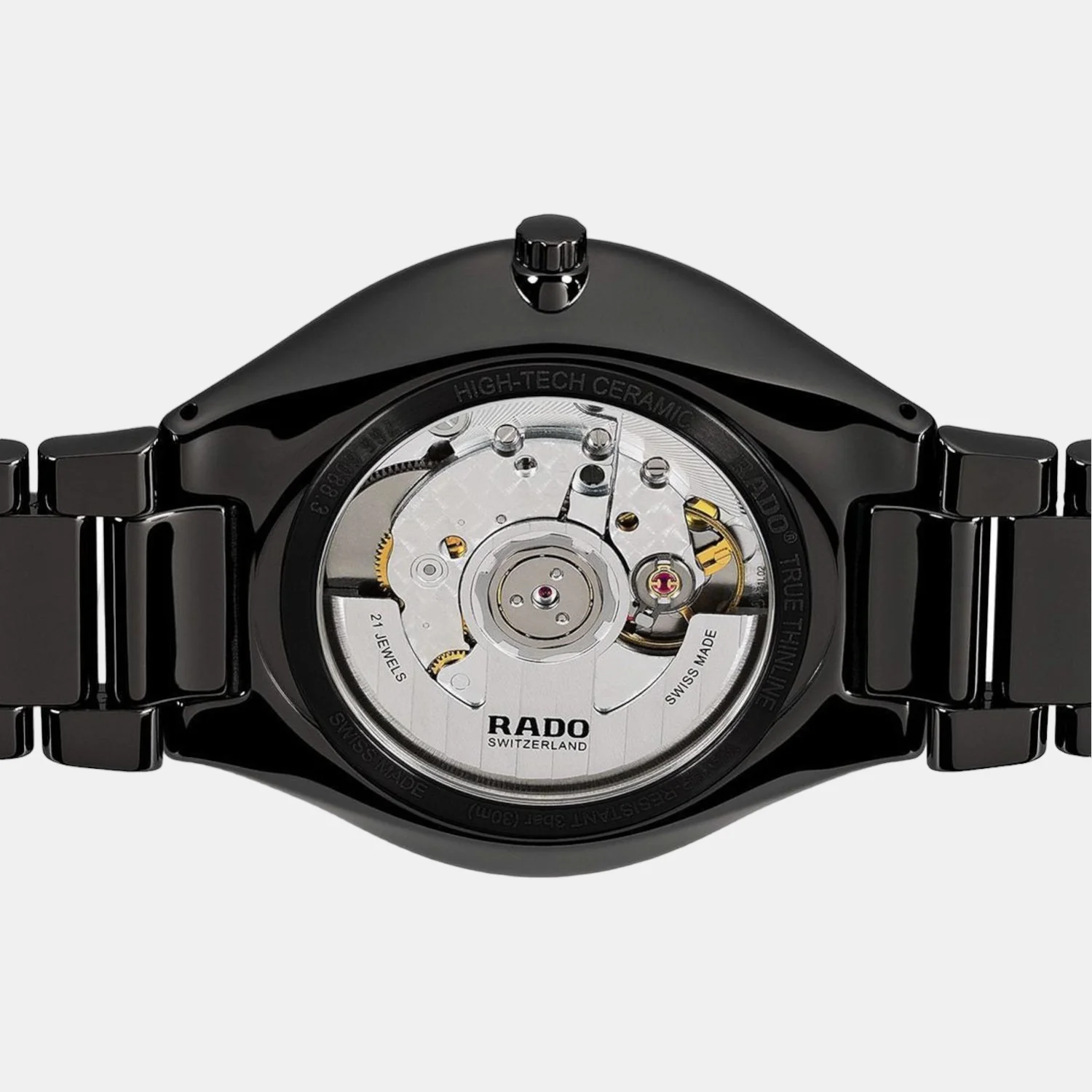 True Thinline Unisex Automatic Black Dial Analog Stainless Steel Watch R27113722 - Image 3