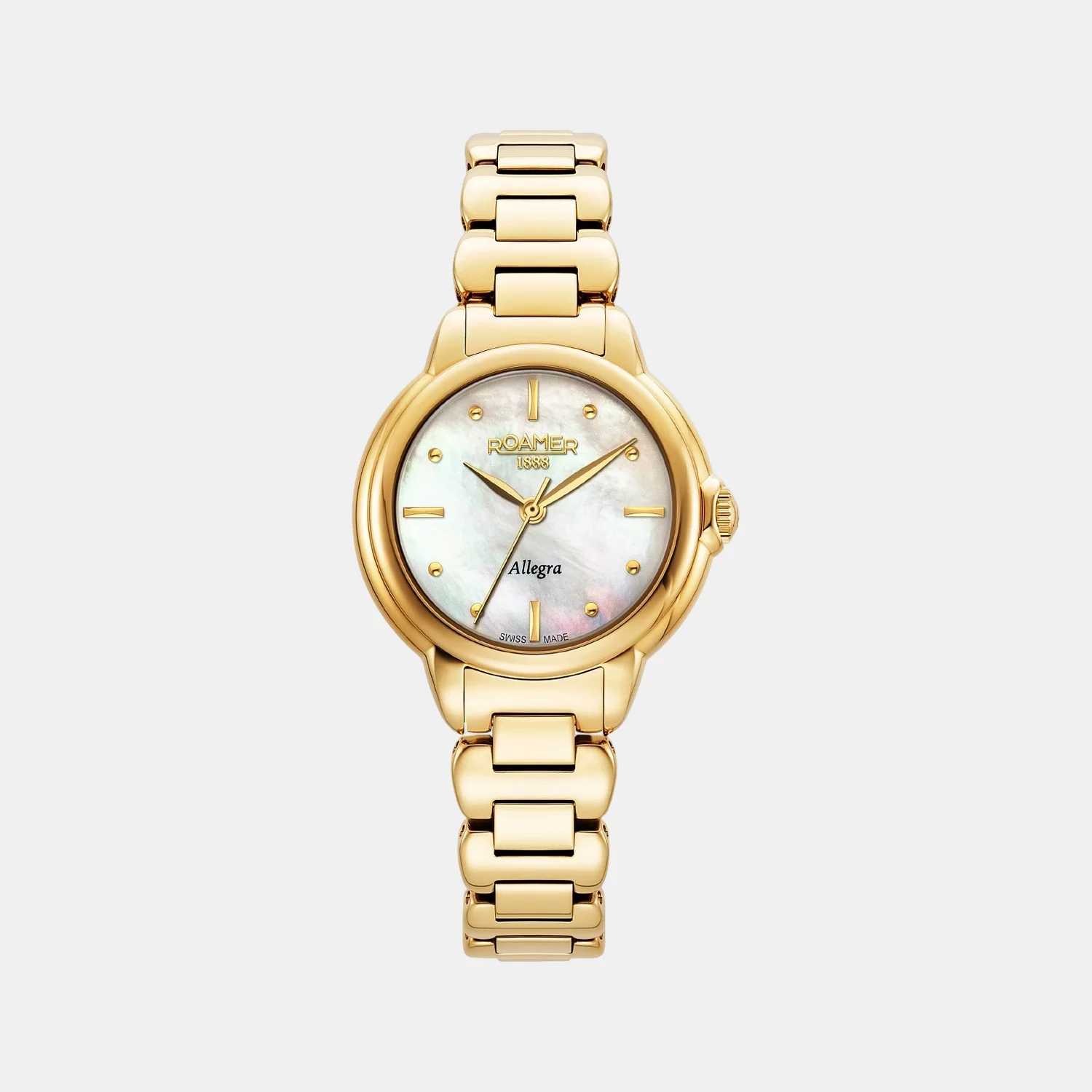 Allegra Women Quartz White Mother Of Pearl Dial Analog Stainless Steel Watch 977847 48 20 20 - Image 2