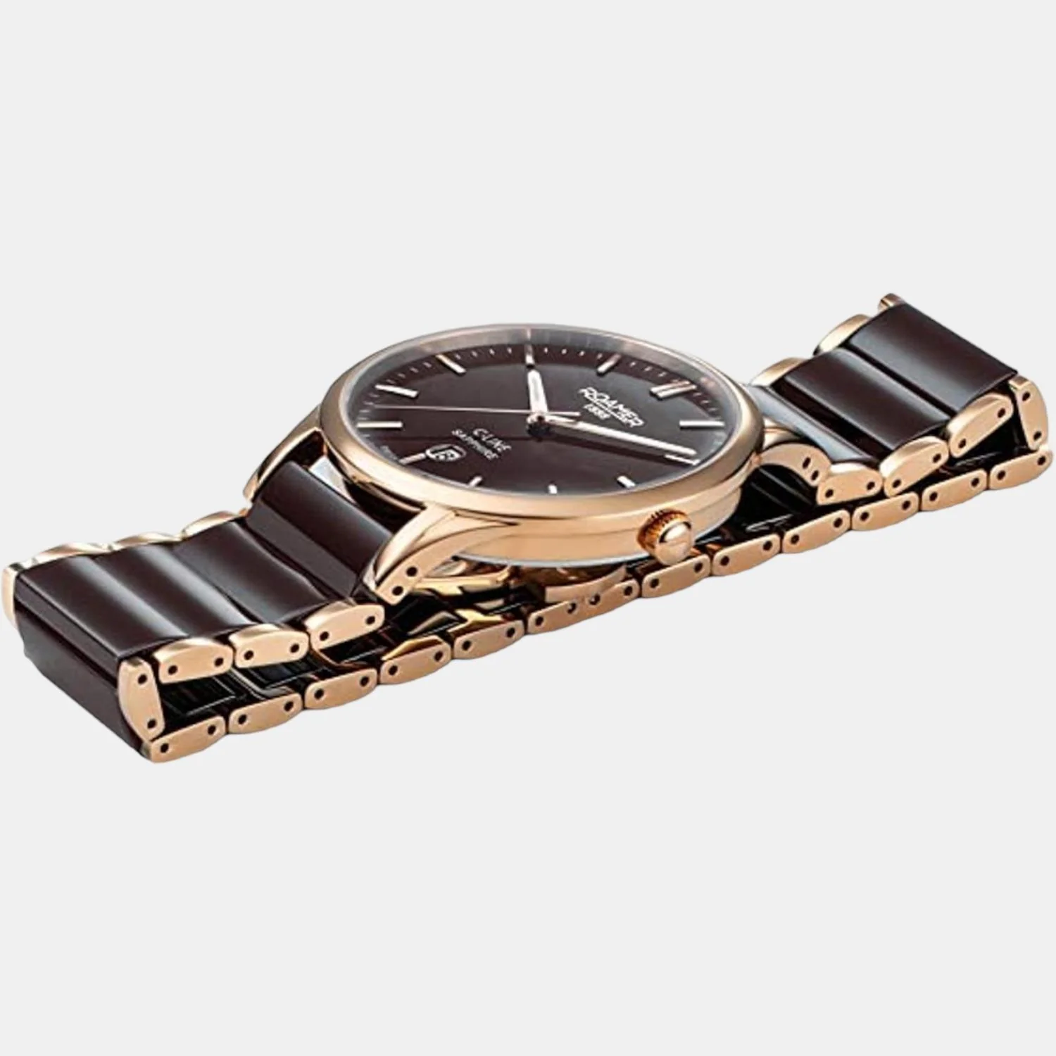 C-Line Men Quartz Brown Dial Analog Ceramic Watch 658833 48 65 63 - Image 2