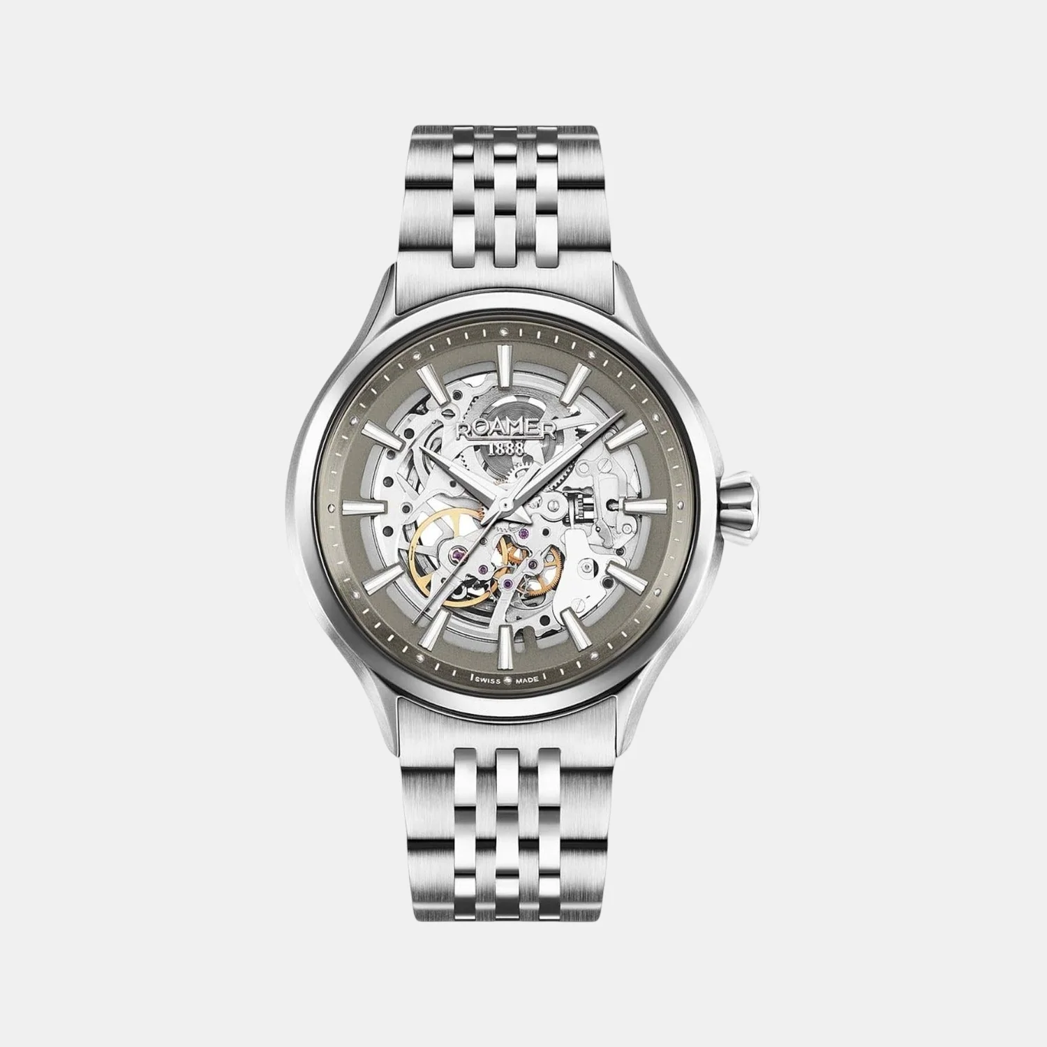 Competence Skeleton Men Automatic Silver Dial Analog Stainless Steel Watch 101663 41 55 10N - Image 2