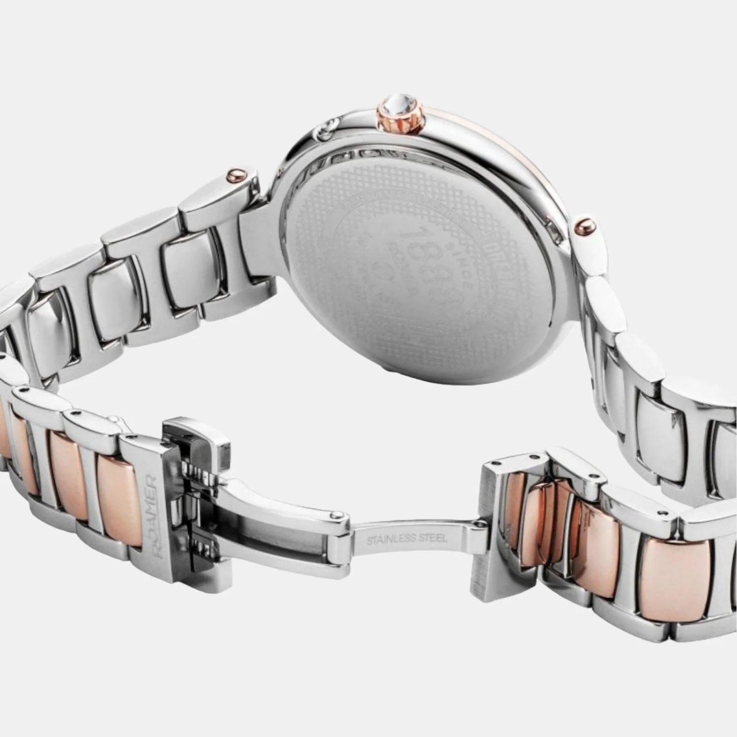 Dreamline Diamond Women Quartz Rose Gold Dial Analog Stainless Steel Watch 857847 49 38 50 - Image 4