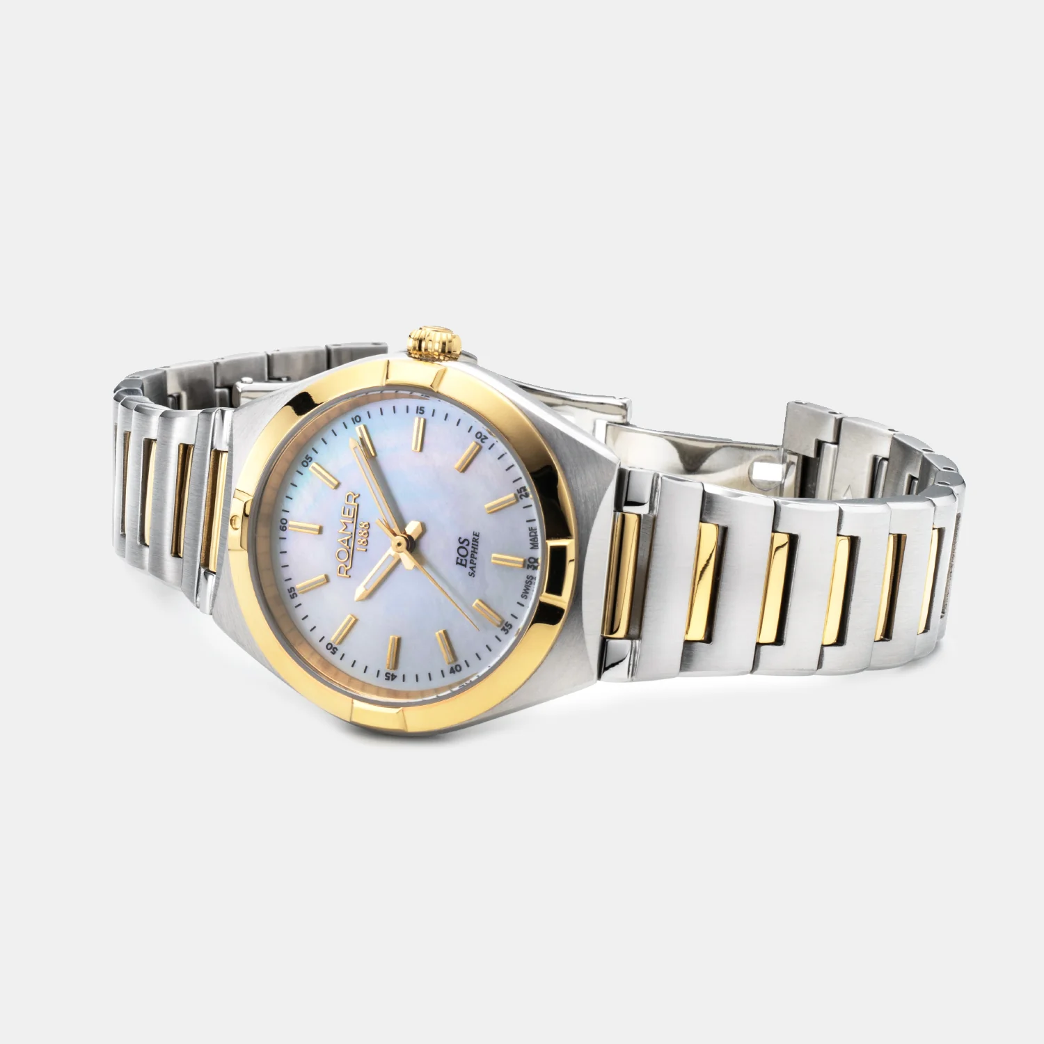 Eos Classic Women Quartz White Mother Of Pearl Dial Analog Stainless Steel Watch 982847 47 20 20 - Image 4