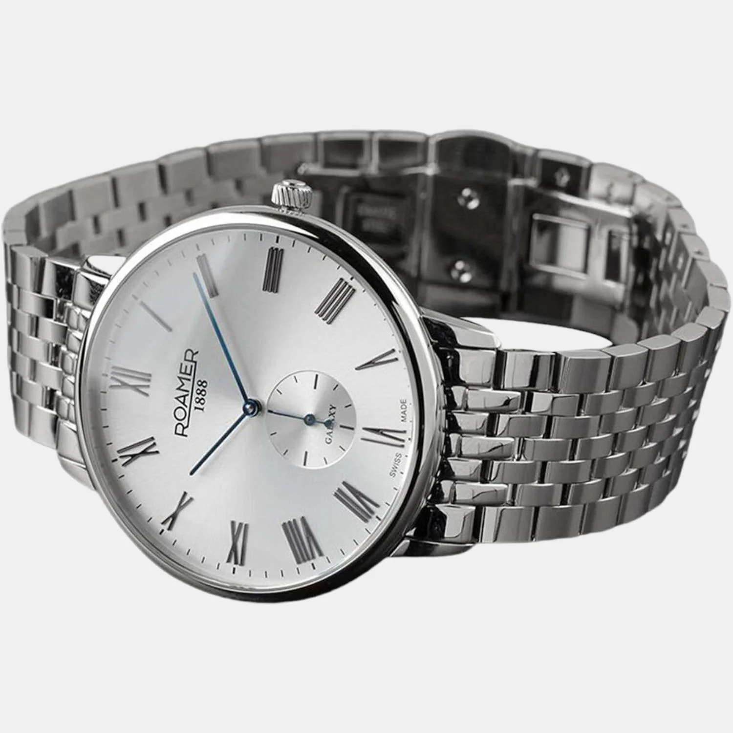 Galaxy Gents Men Quartz Silver Dial Analog Stainless Steel Watch 620710 41 15 50 - Image 3