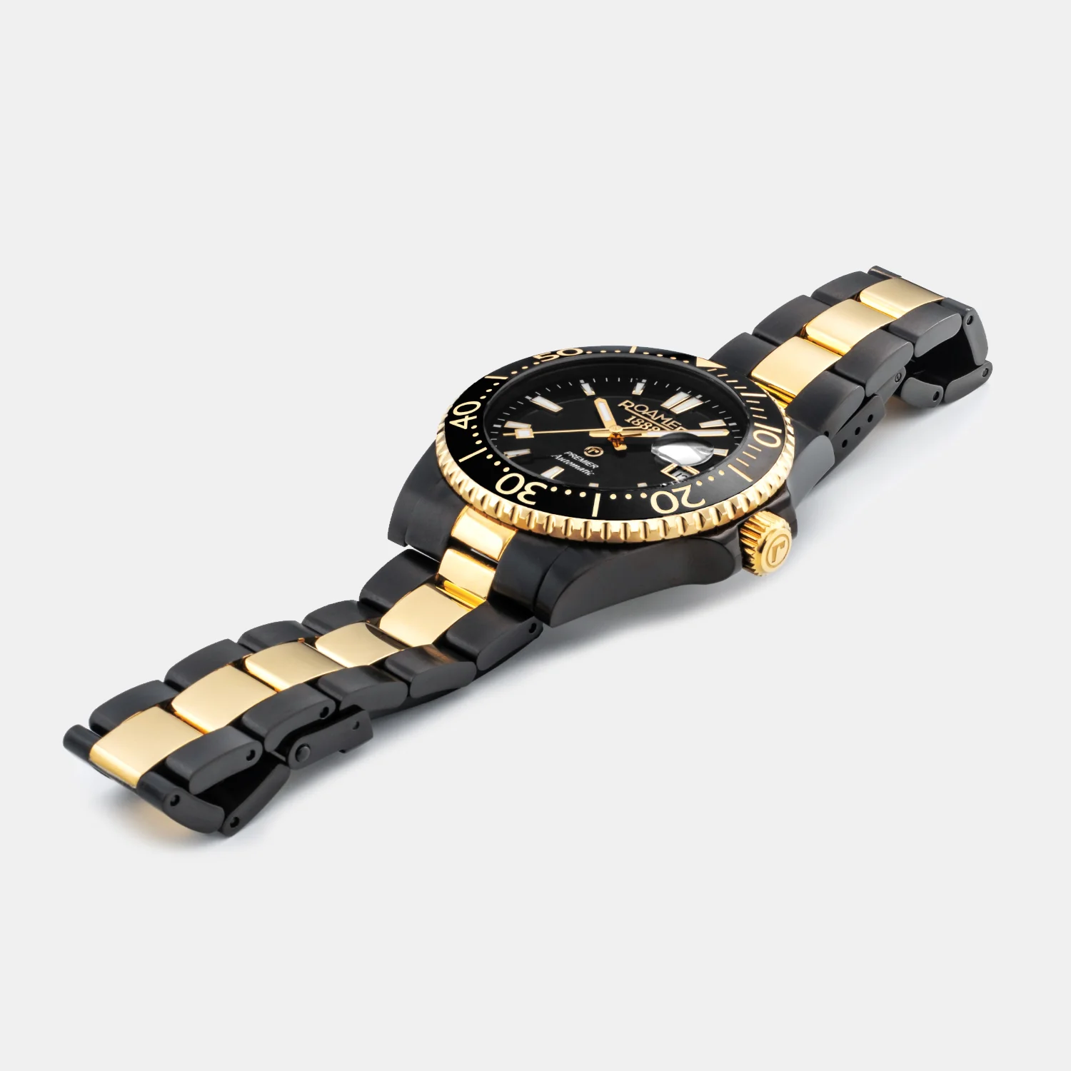 Premier Men Automatic Black Sunray Dial Analog Stainless Steel Watch 986983 45 85 20 - Image 5