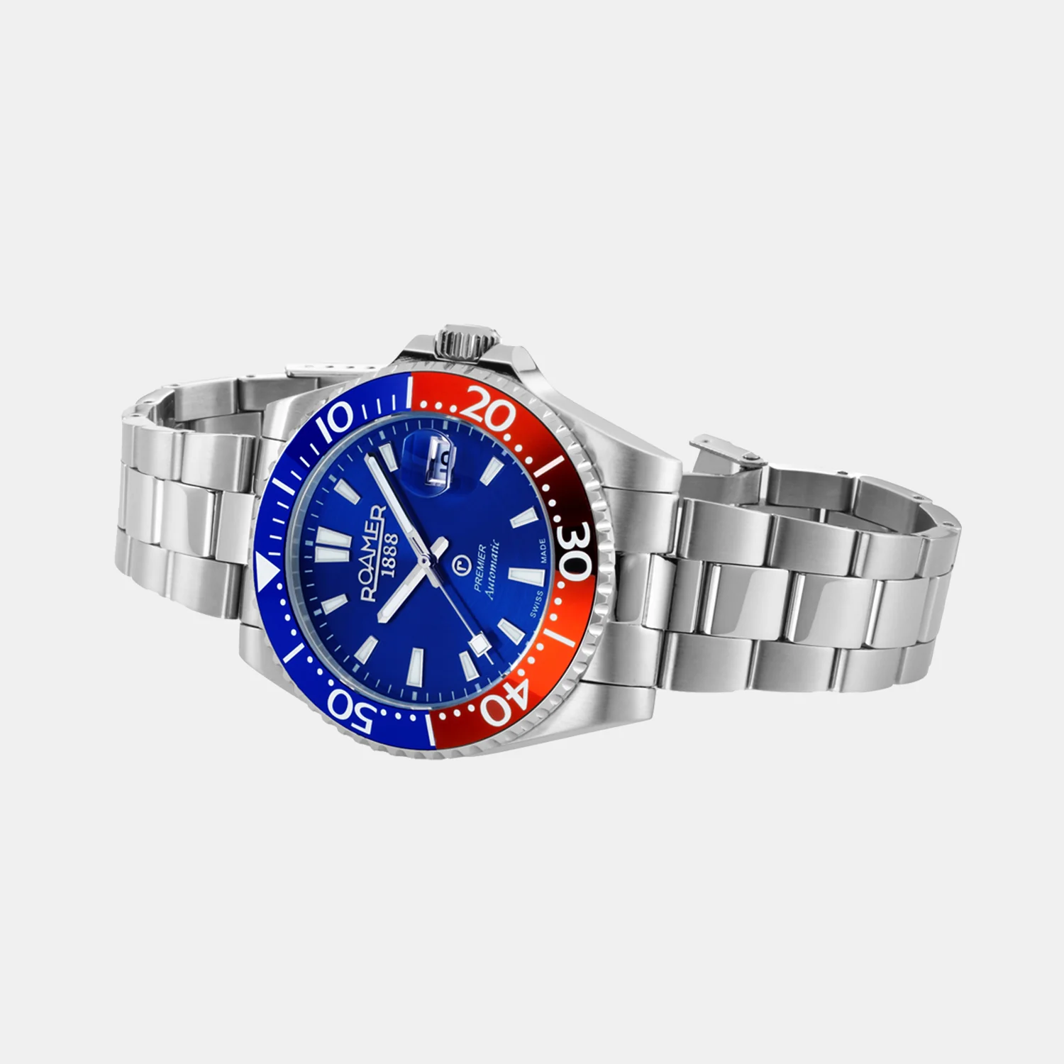 Premier Men Automatic Blue Sunray Dial Analog Stainless Steel Watch 986983 41 45 20 - Image 4