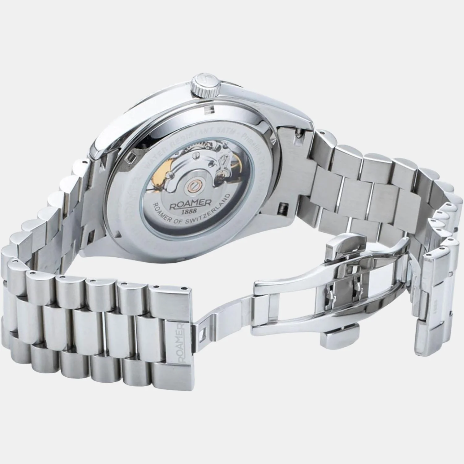 Primeline Daydate Men Mechanical Black Dial Analog Stainless Steel Watch 981662 41 55 90 - Image 5