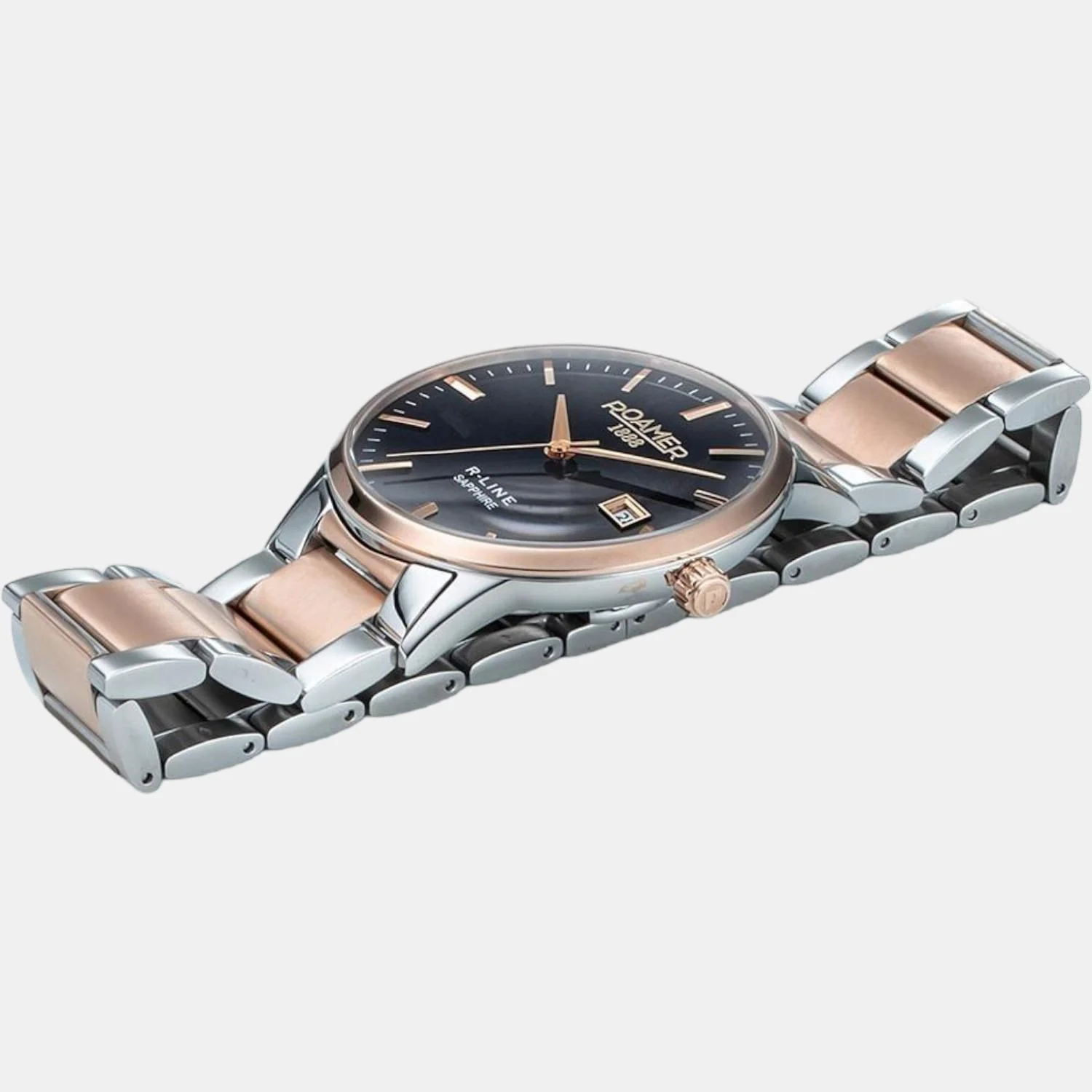 R-Line Men Quartz Blue Dial Analog Stainless Steel Watch 718833 47 45 70 - Image 2