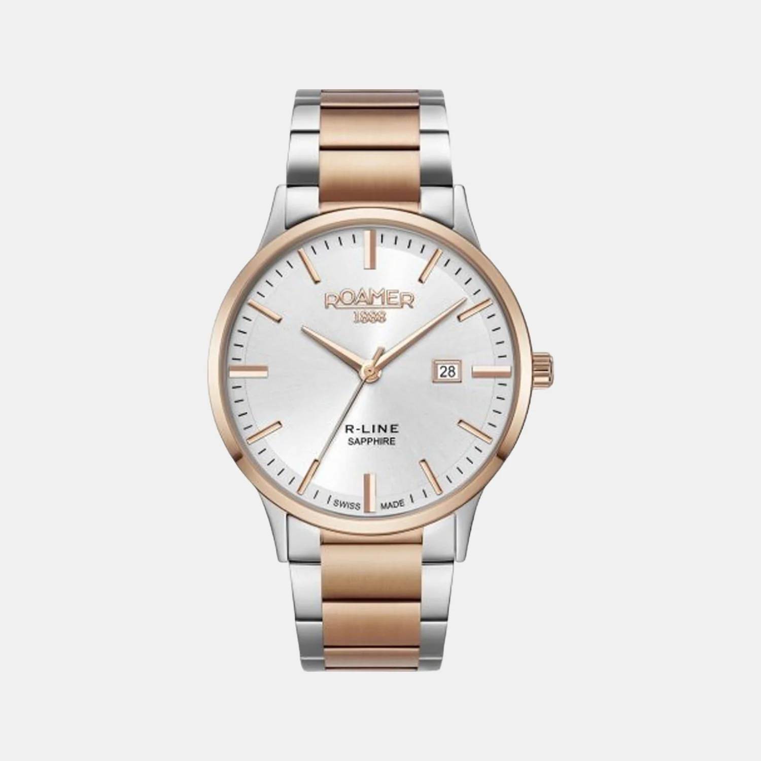 R-Line Men Quartz Silver Dial Analog Stainless Steel Watch 718833 47 15 70 - Image 2