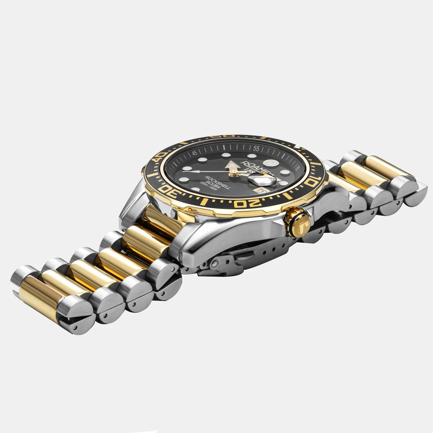 Rockshell Mark III Scuba Men Quartz Black Dial Analog Stainless Steel Watch 220858 47 85 50 - Image 6