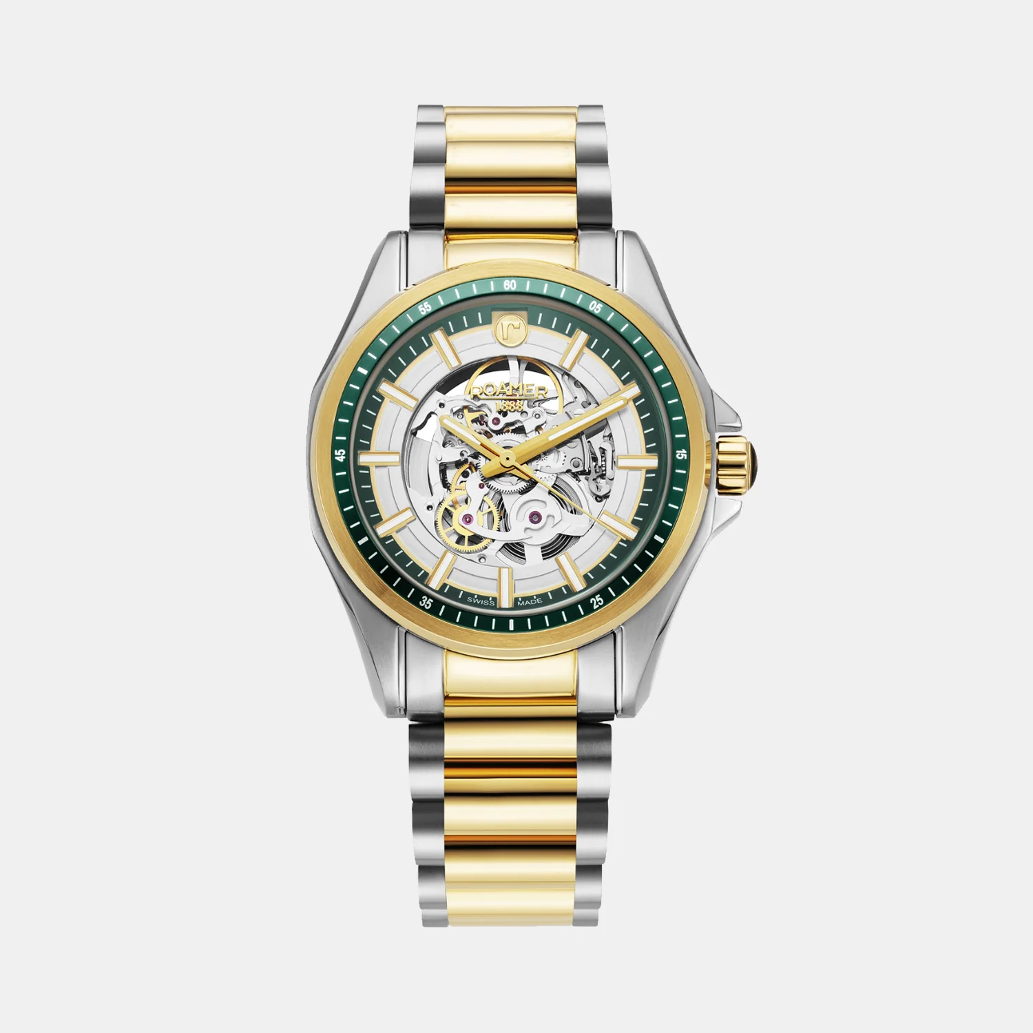 Rockshell Mark III Skeleton Men Automatic Green Dial Analog Stainless Steel Watch 220984 48 75 20 - Image 3