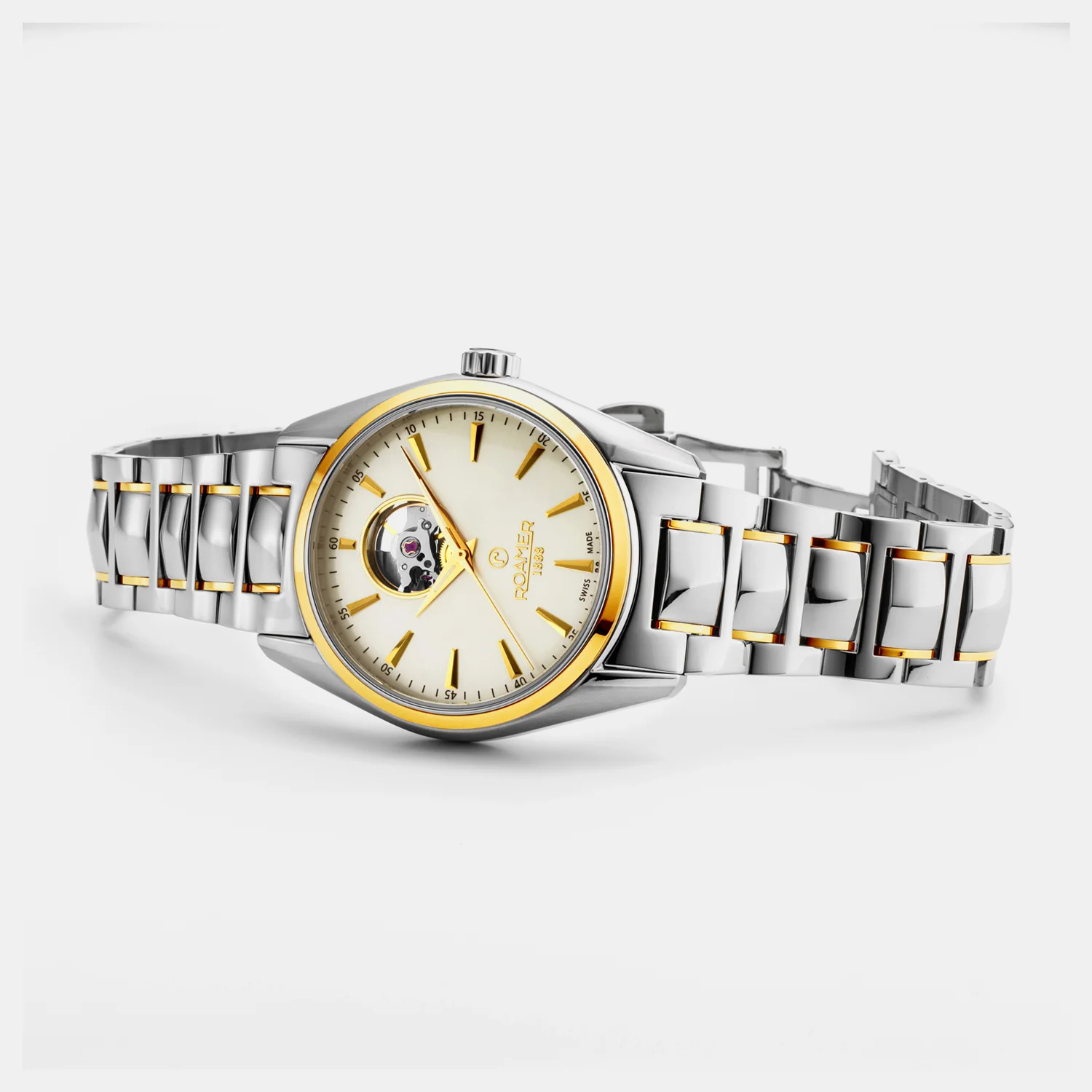 Searock Master Men Mechanical Champagne Dial Analog Stainless Steel Watch 984985 47 35 20 - Image 3
