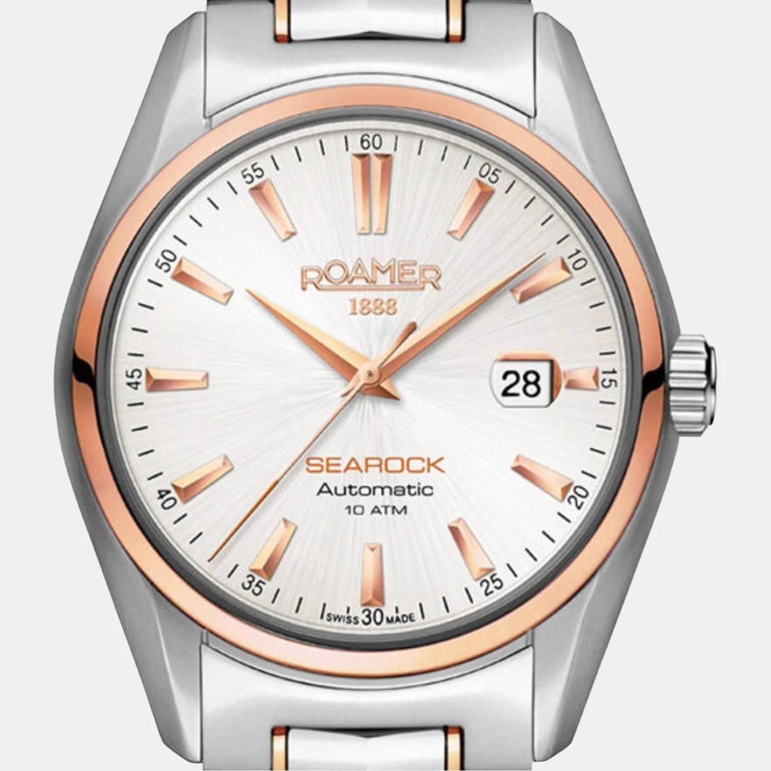 Searock Men Quartz White Dial Analog Stainless Steel Watch 210633 49 25 20 - Image 2