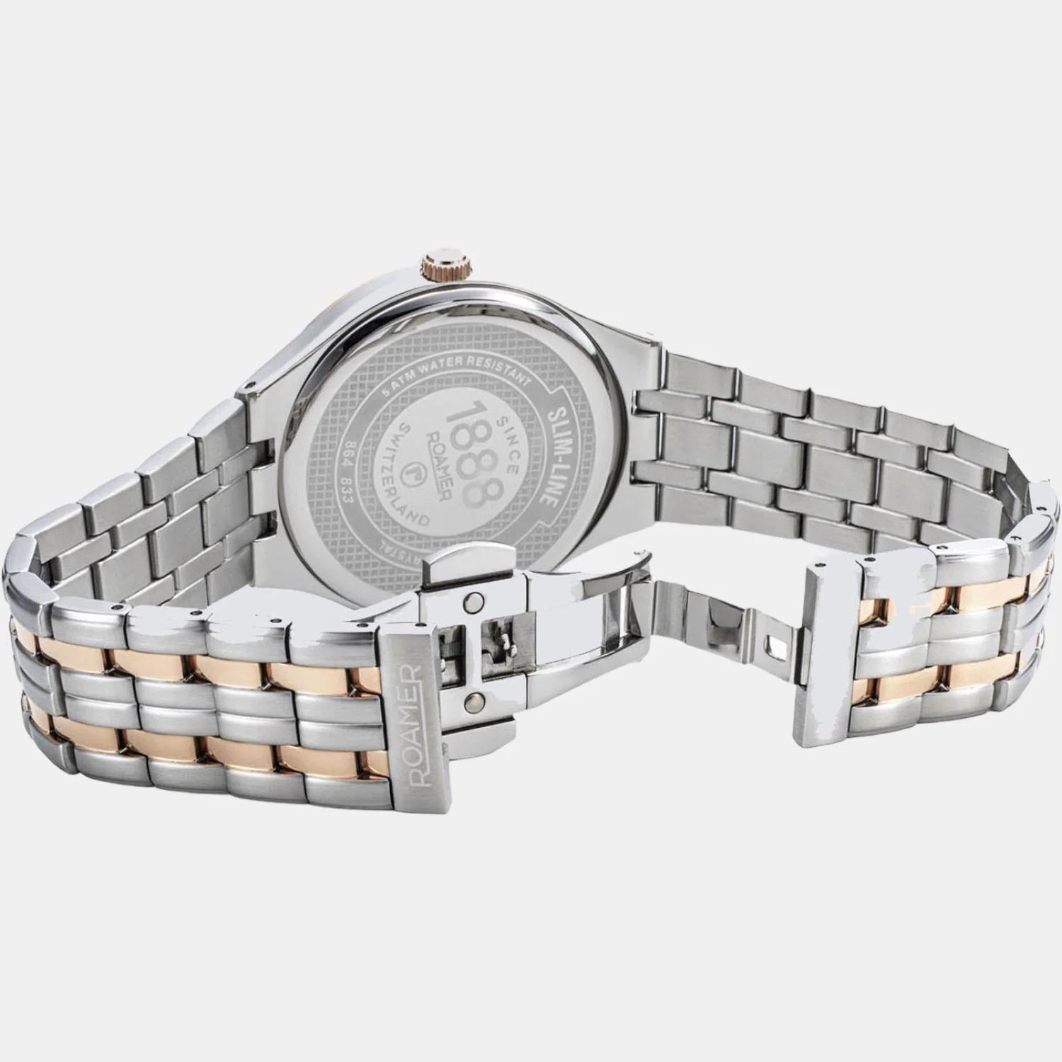 Slim-Line Men Quartz Grey Dial Analog Stainless Steel Watch 864833 49 55 50 - Image 5