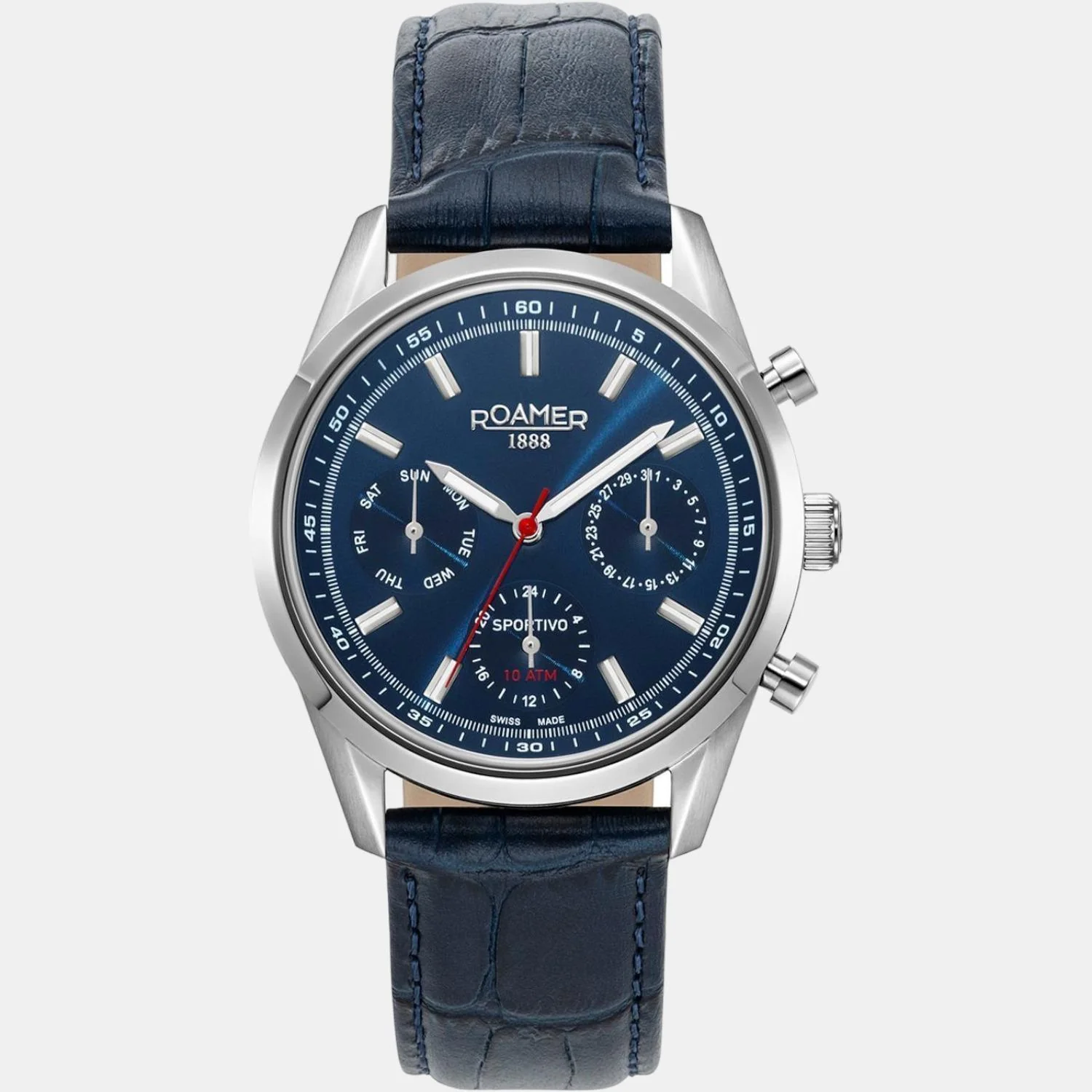 Sportivo Men Quartz Blue Dial Analog Stainless Steel Watch 856982 41 45 70 - Image 3