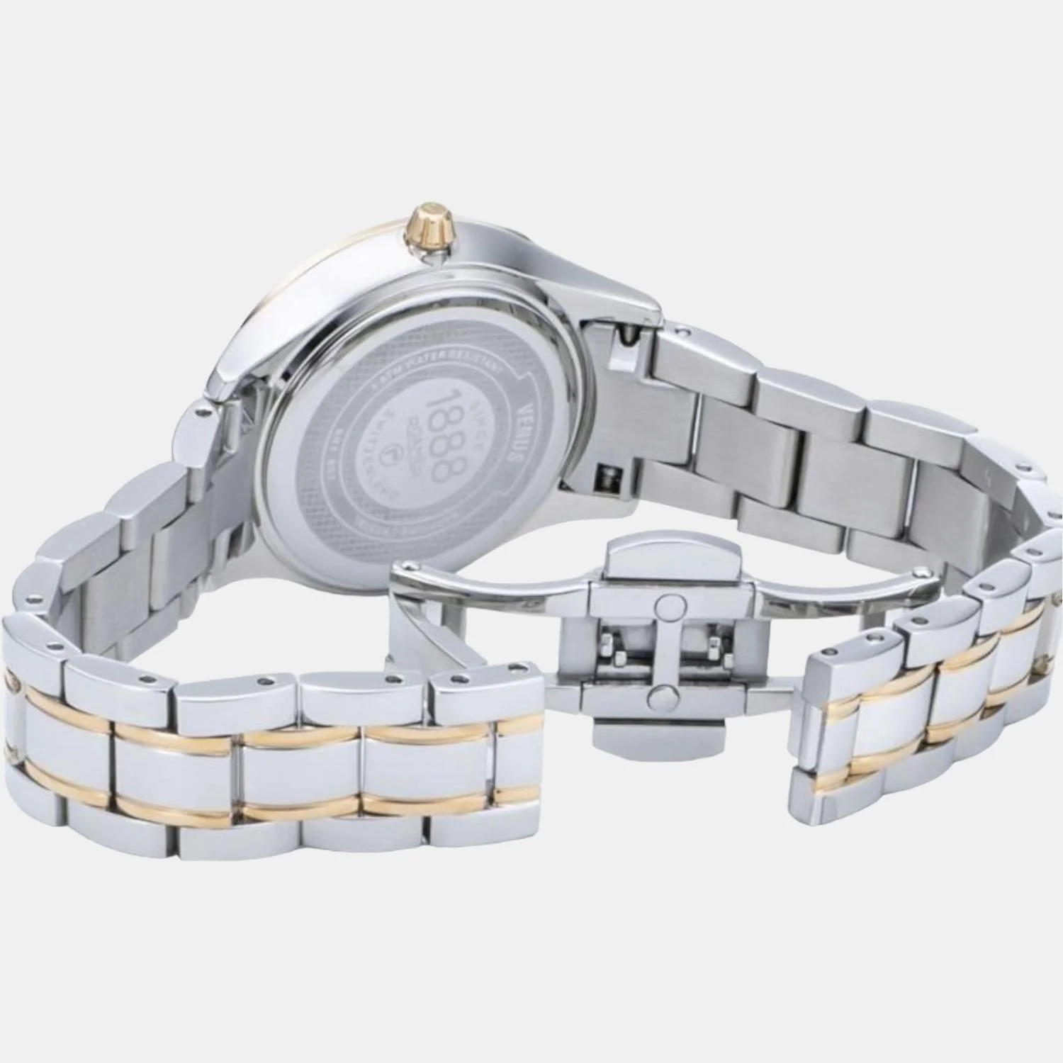 Venus Diamond Women Quartz Green Dial Analog Stainless Steel Watch 601857 47 59 20 - Image 5