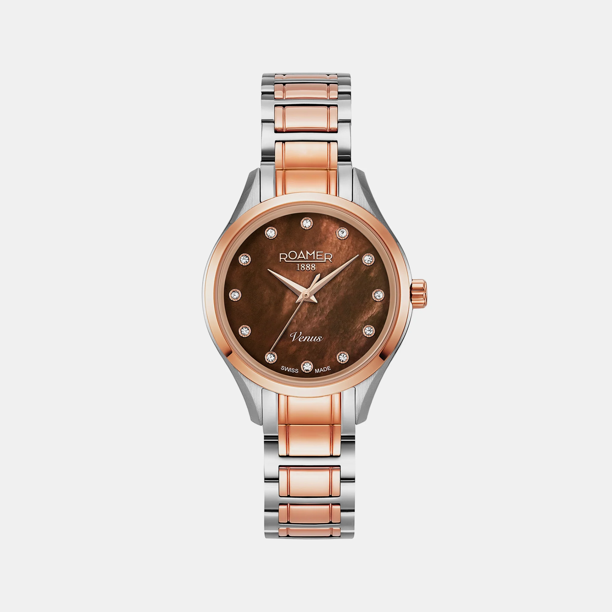 Venus Women Quartz Mother Of Pearl Dial Analog Stainless Steel Watch 600847 47 69 60