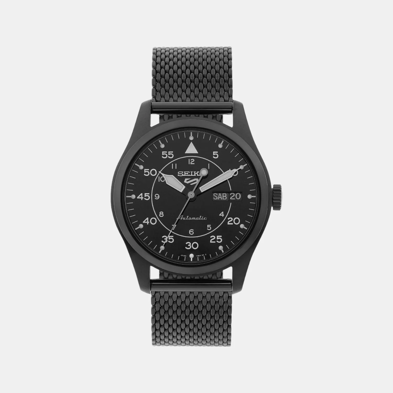 5 Sports Men Automatic Black Dial Analog Stainless Steel Watch SRPH25K1