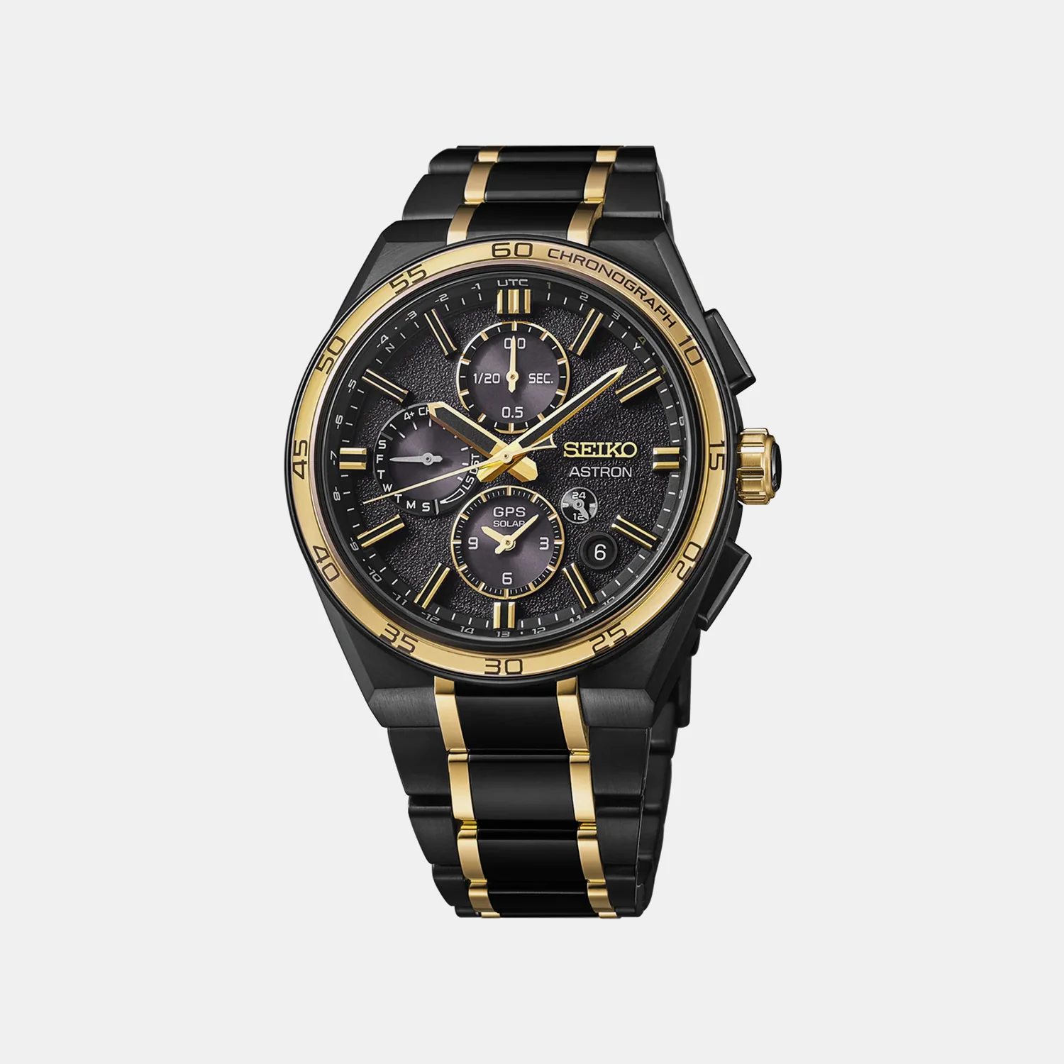 Astron 145th Anniversary Limited Edition âSolar Eclipseâ Men Black Dial Chronograph Titanium Watch SSH186J1