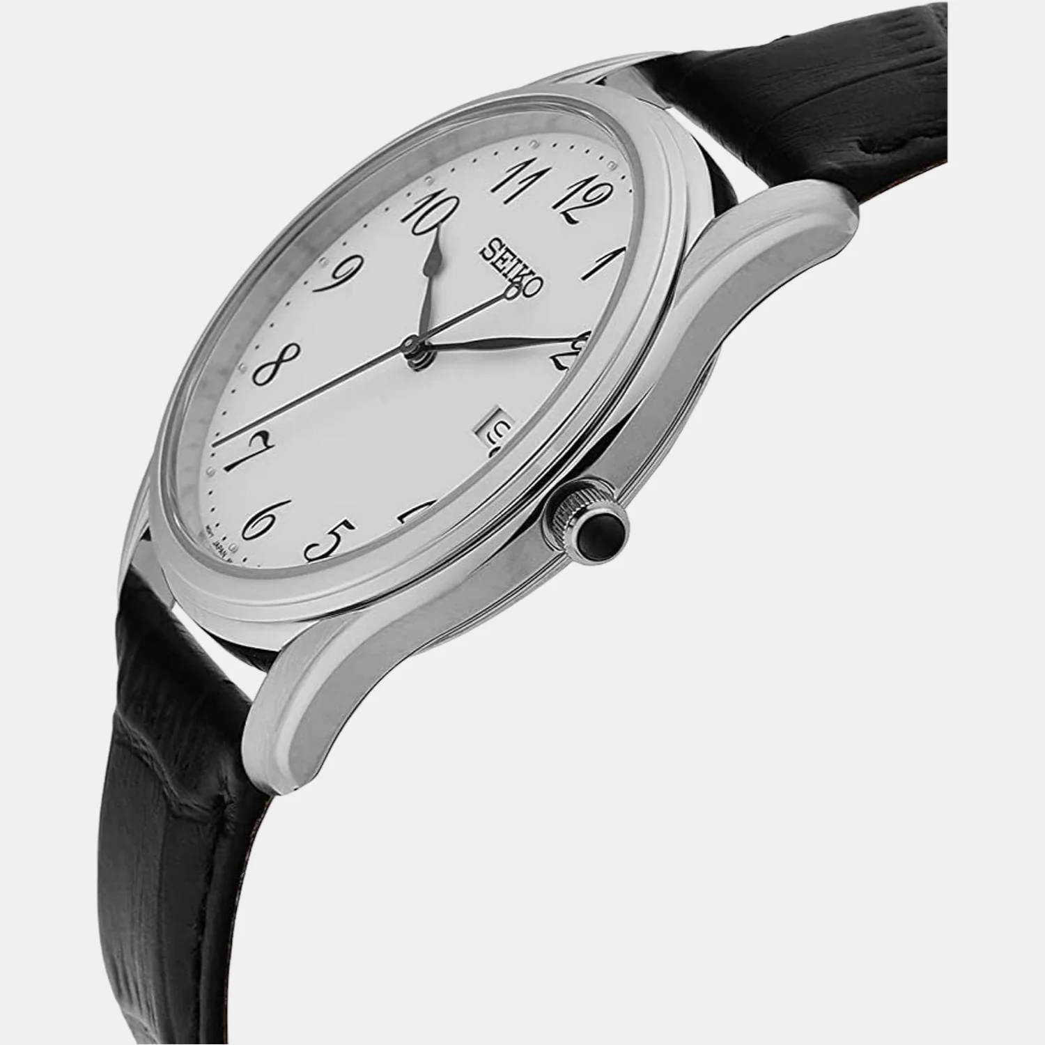 Dress Men Quartz White Dial Analog Leather Watch SUR303P1 - Image 2