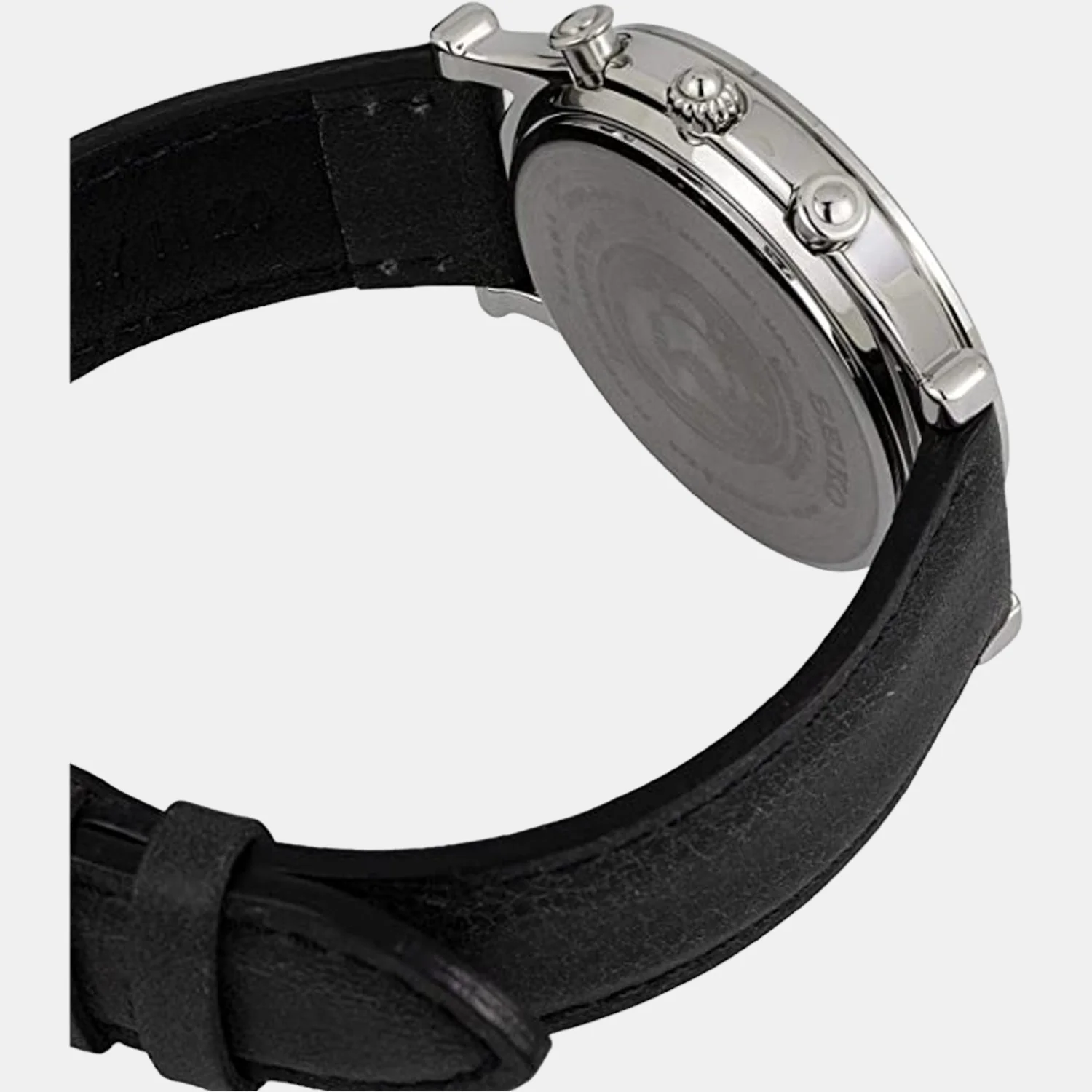 Dress Men Quartz White Dial Chronograph Leather Watch SPL055P1 - Image 5