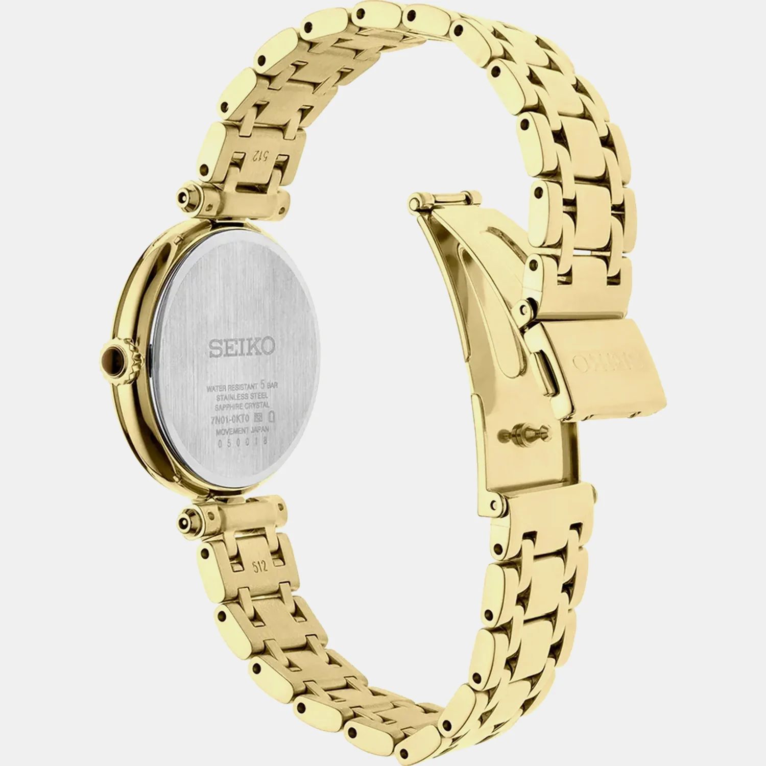 Dress Women Quartz Gold Dial Analog Stainless Steel Watch SRZ554P1 - Image 3
