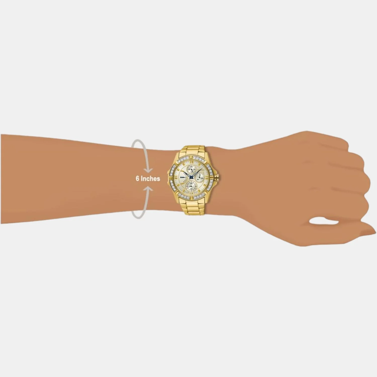 Lord Women Quartz White Dial Chronograph Metal Watch SRLZ86P1 - Image 5