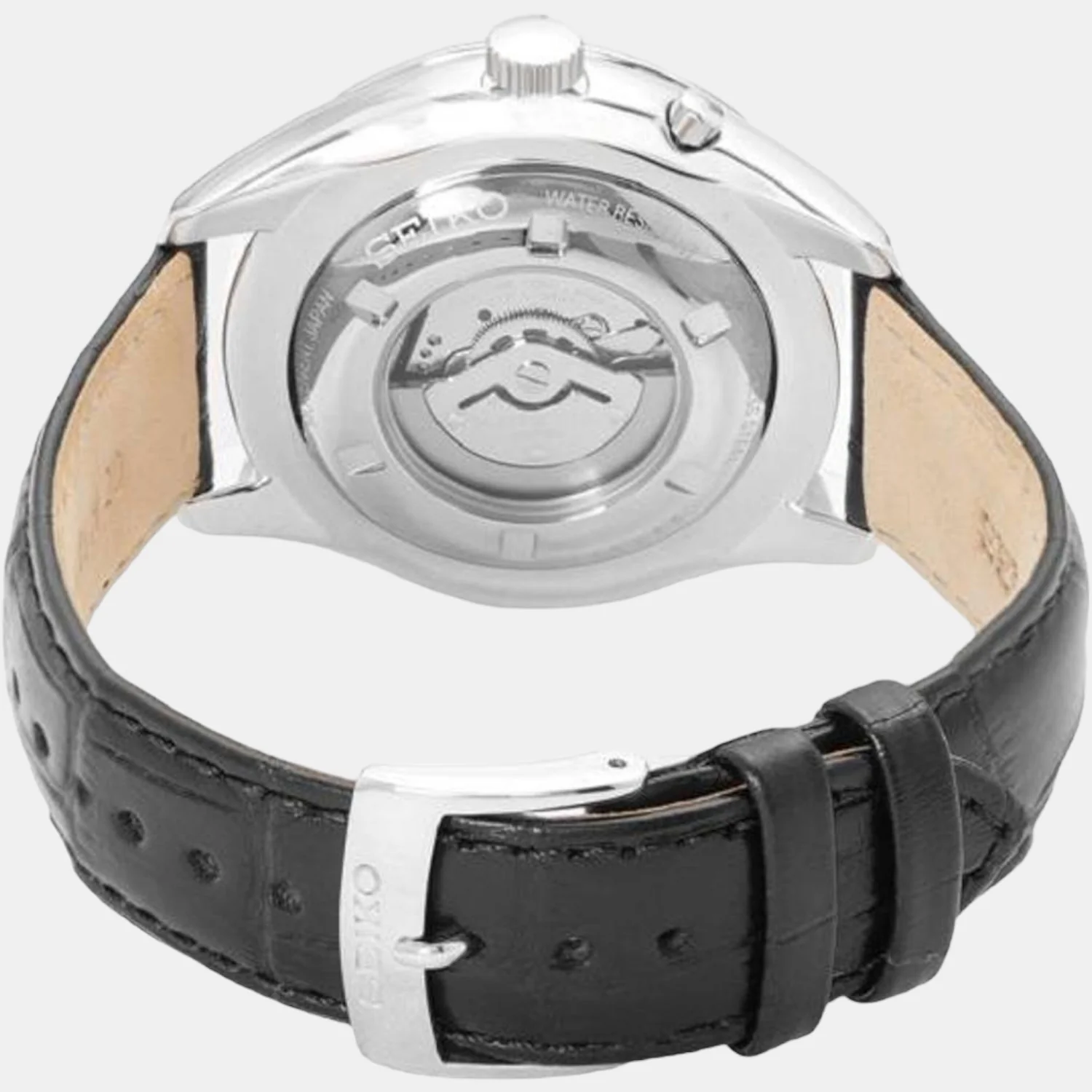 Men Kinetic Black Dial Analog Leather Watch SRN051P1 - Image 3
