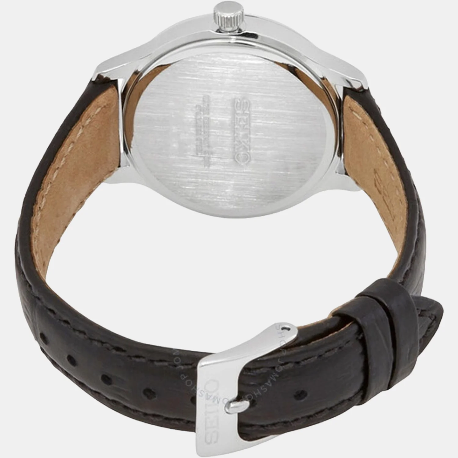 Men Quartz White Dial Analog Leather Watch SUR645P1 - Image 3