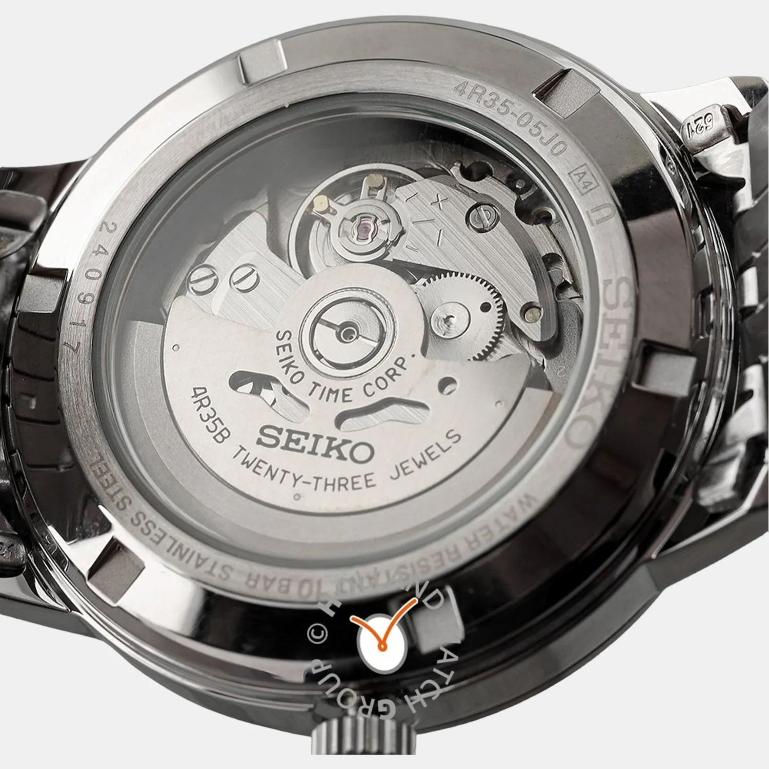 Men Quartz White Dial Analog Stainless Steel Watch SRPH85K1 - Image 3